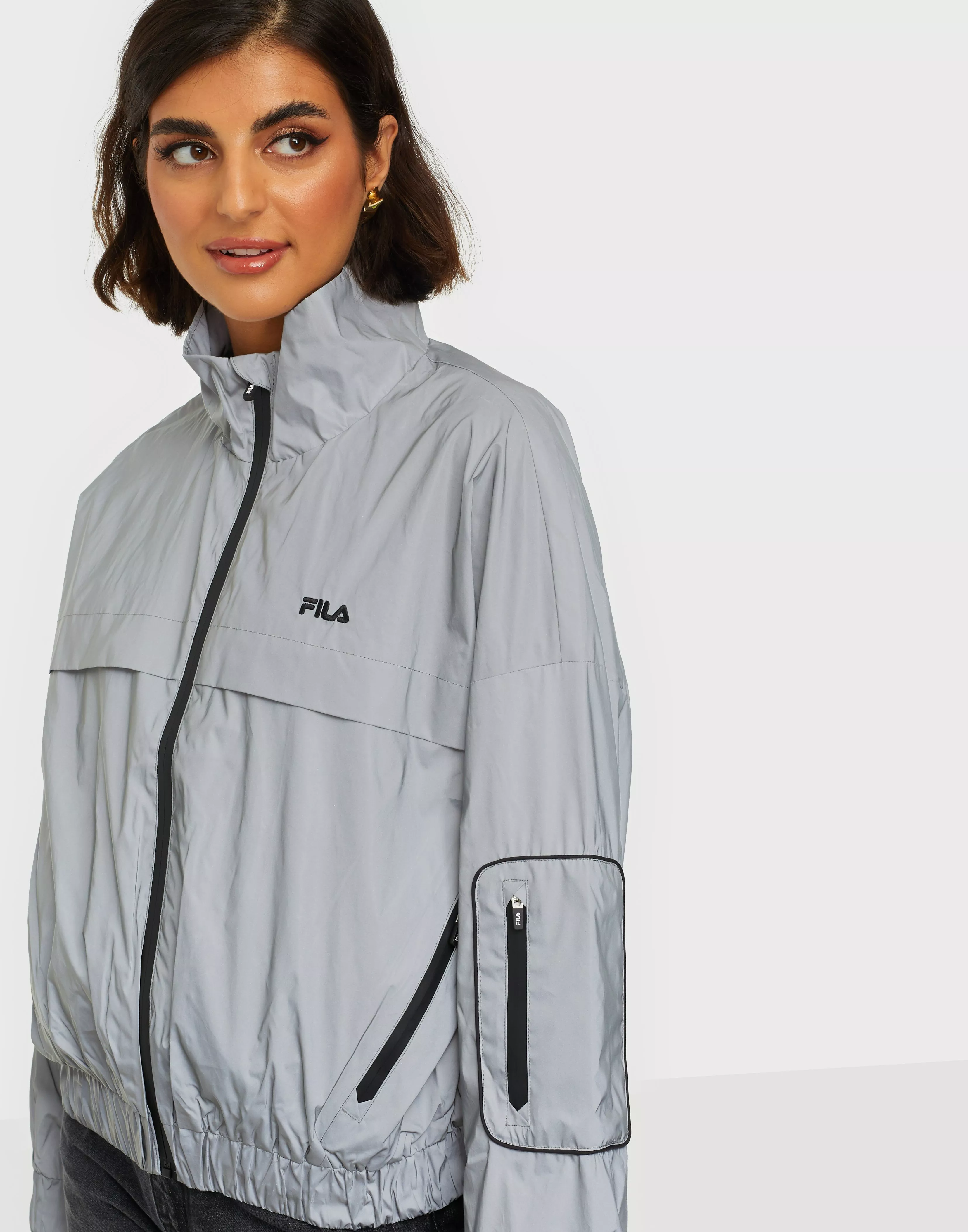 Fila reflective store jacket womens