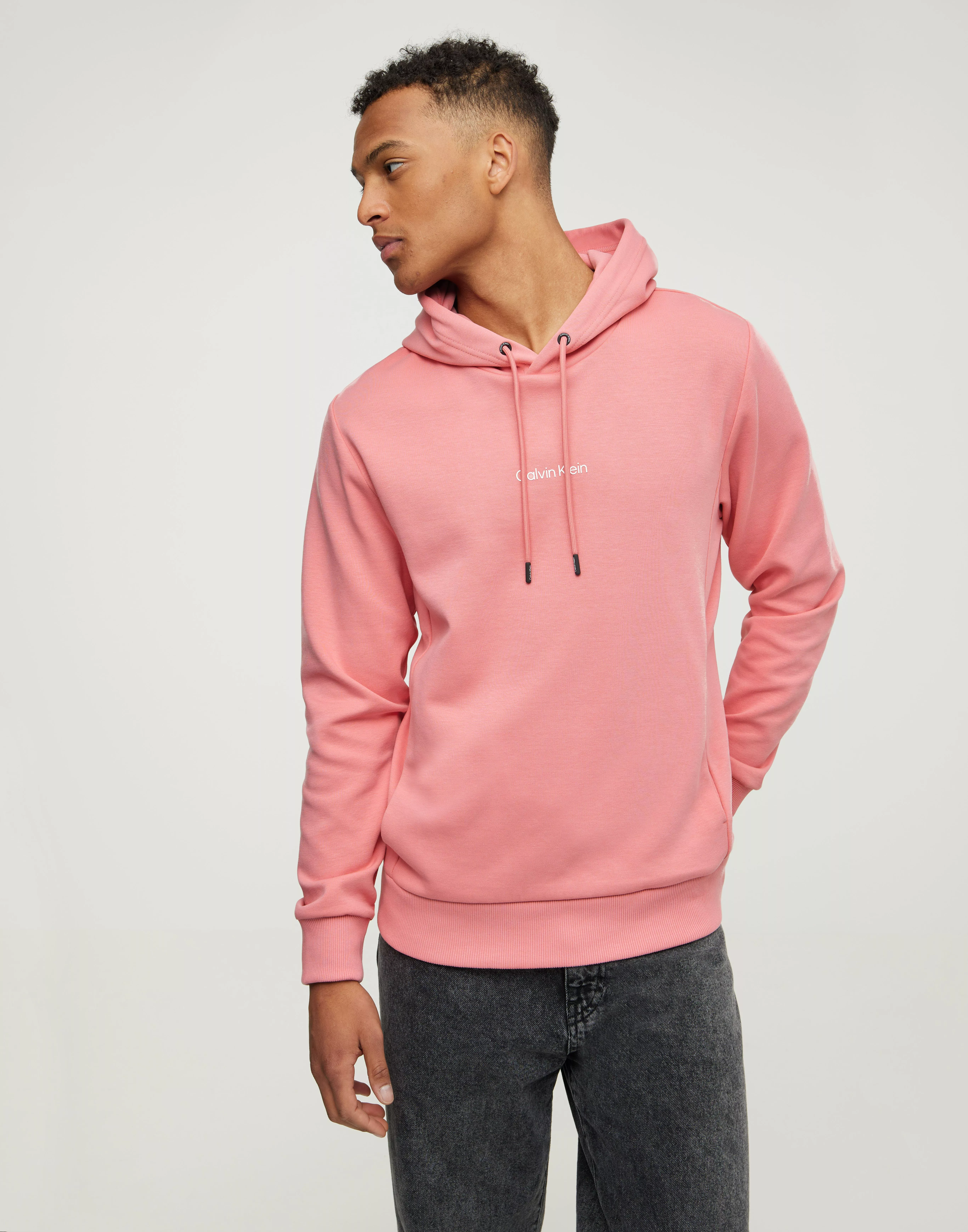 Buy Calvin Klein INTERLOCK MICRO LOGO HOODIE - Pink | NLY Man