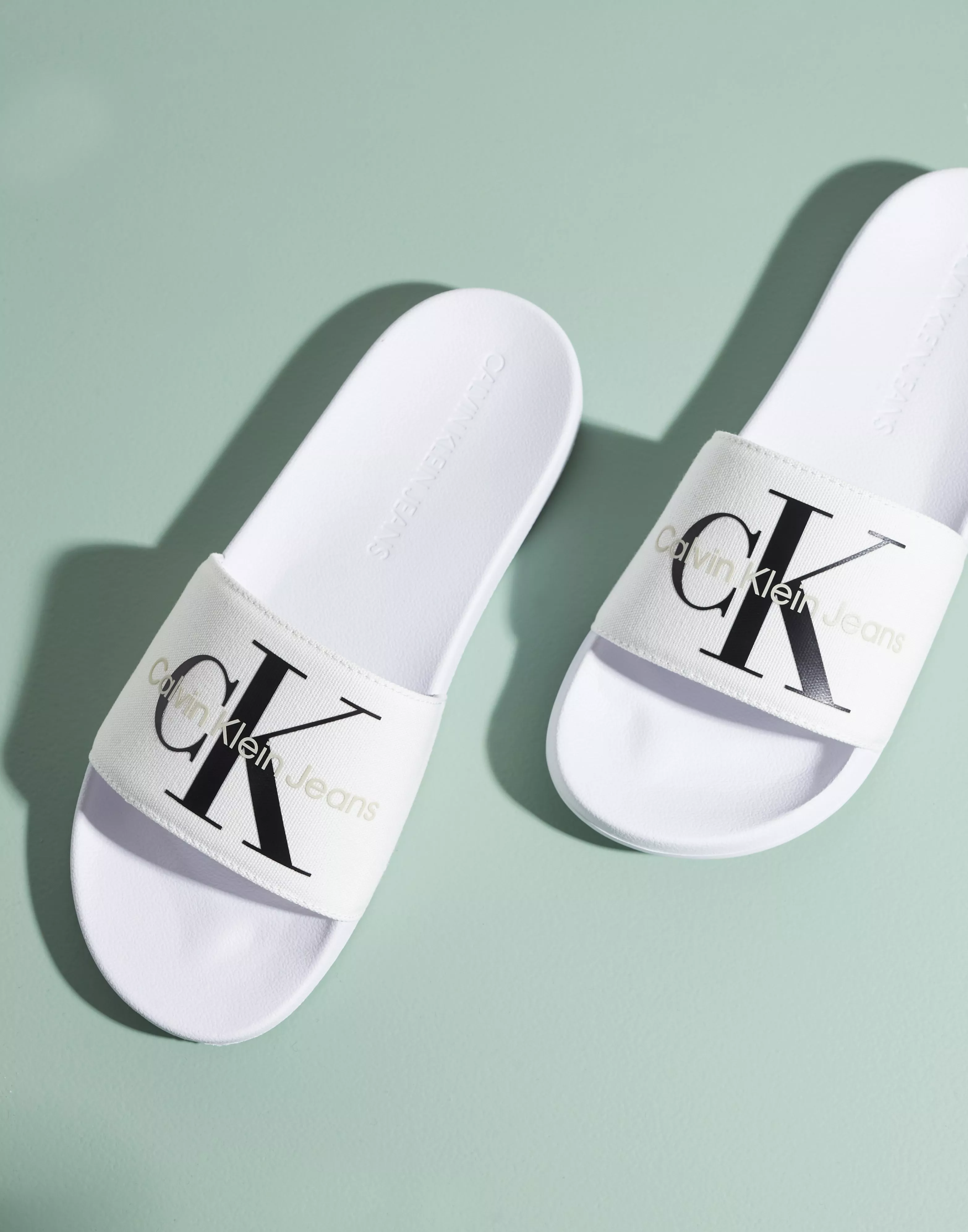 Buy Calvin Klein SLIDE MONOGRAM CO White NLY Man