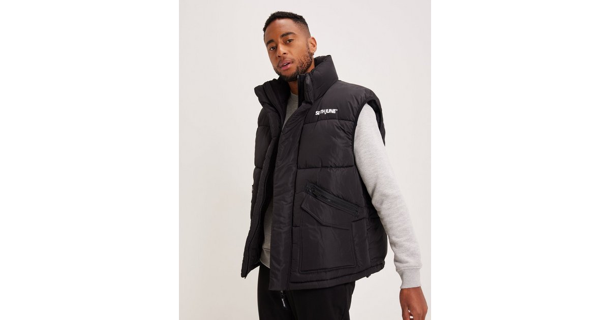 Buy Sixth June OVERSIZE SLEEVELESS DOWNJACKET - Black | NLYMAN