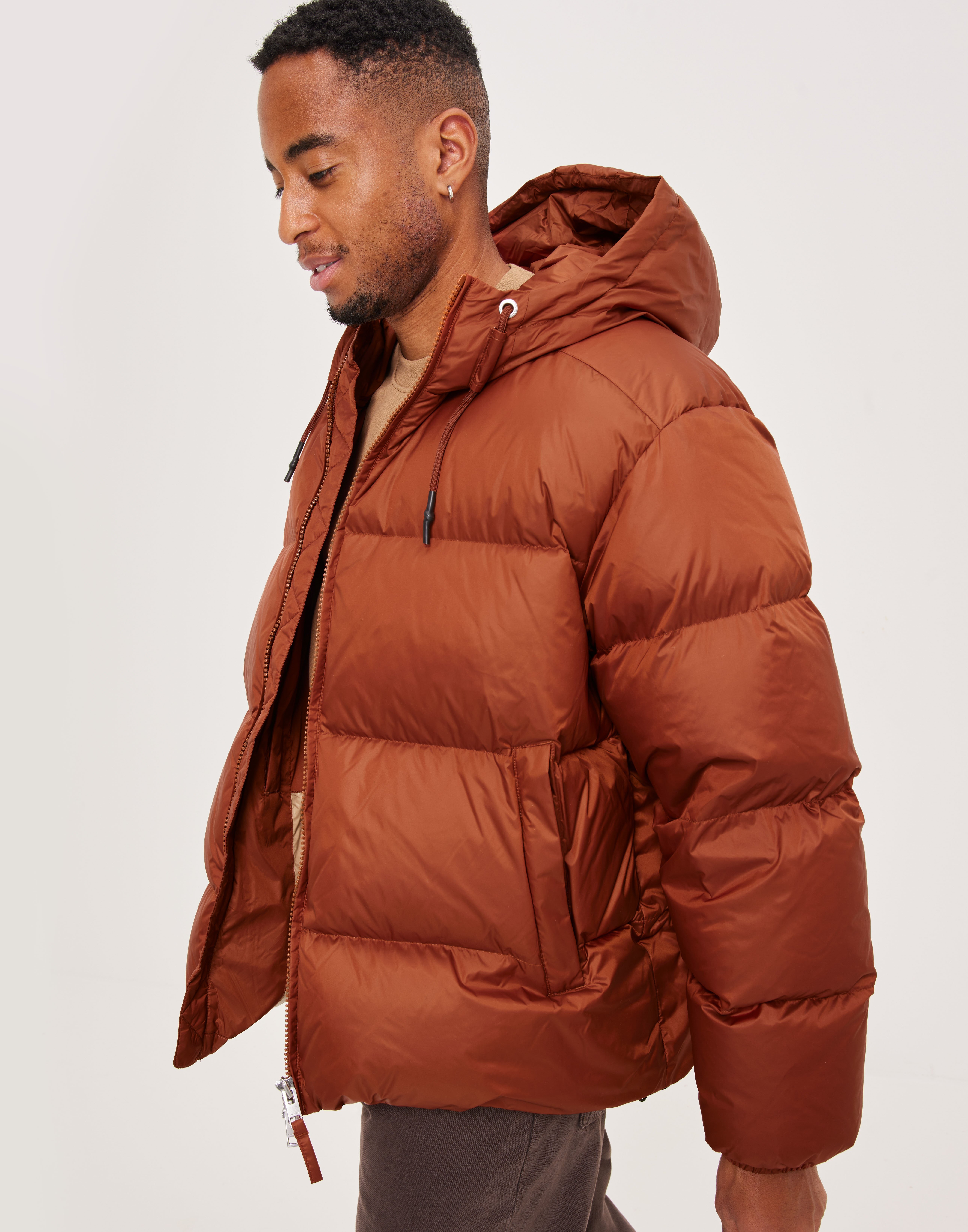 Bacon Andrew hooded padded jacket - Orange