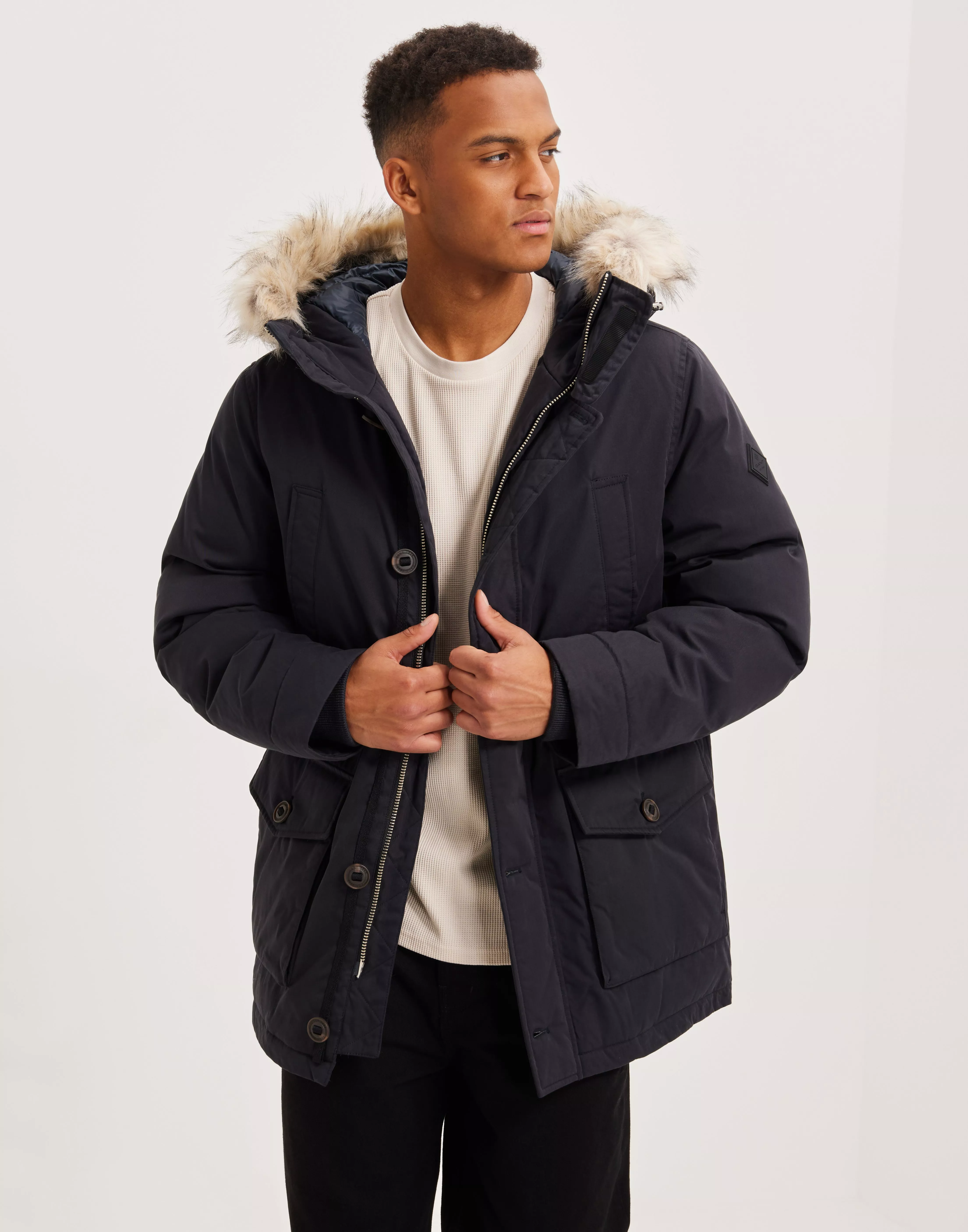 Gant winter down parka navy sale