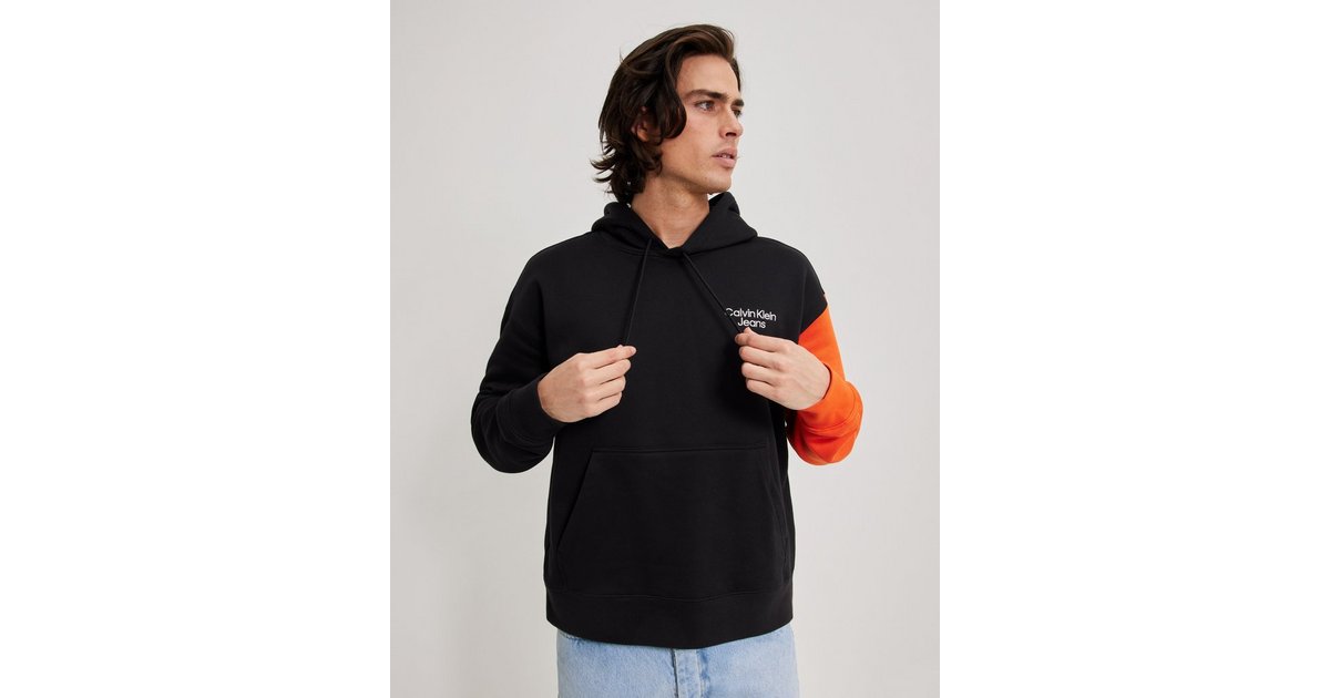 Calvin klein Stacked Colorblock Hoodie Black