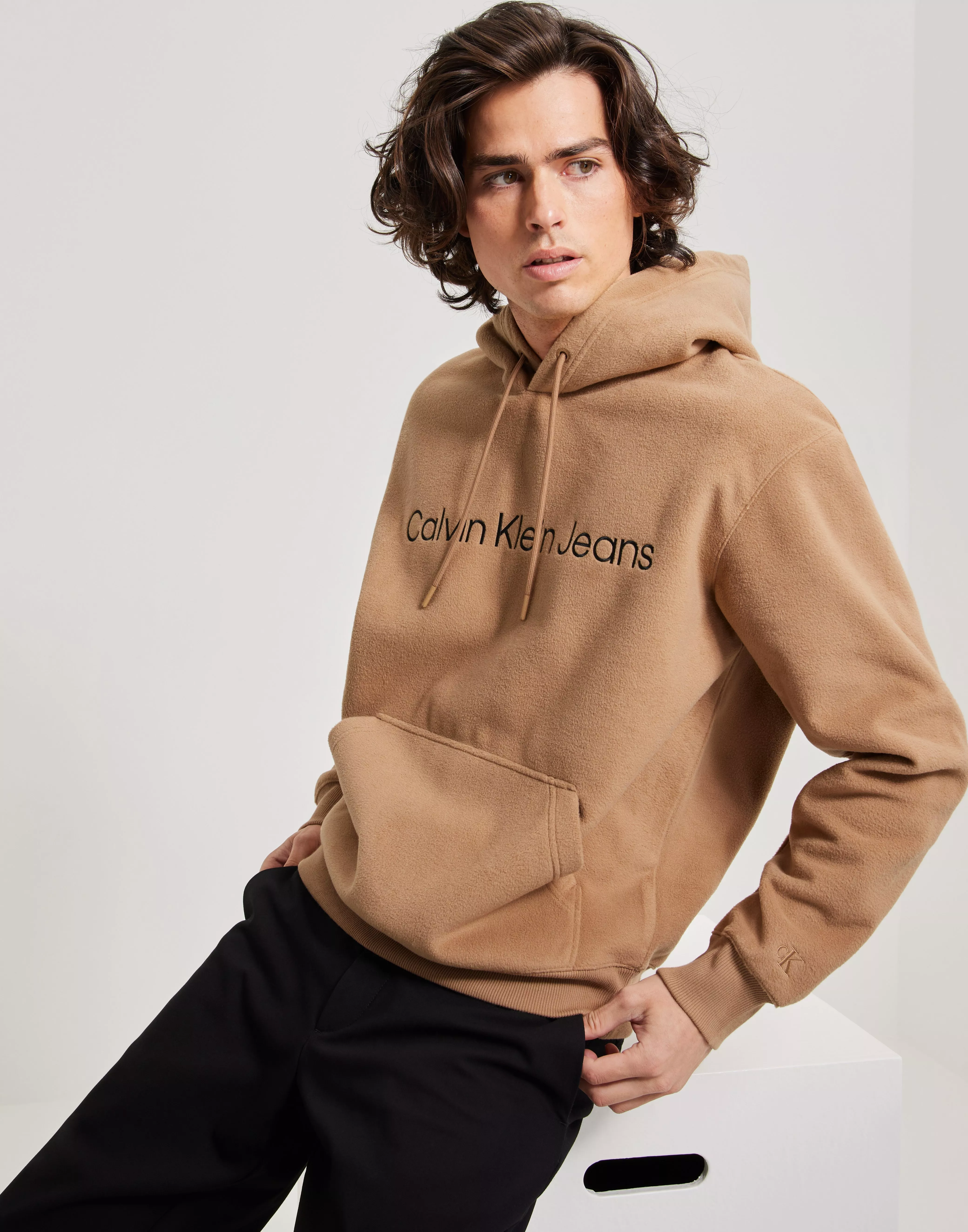 Calvin klein hoodie clearance beige