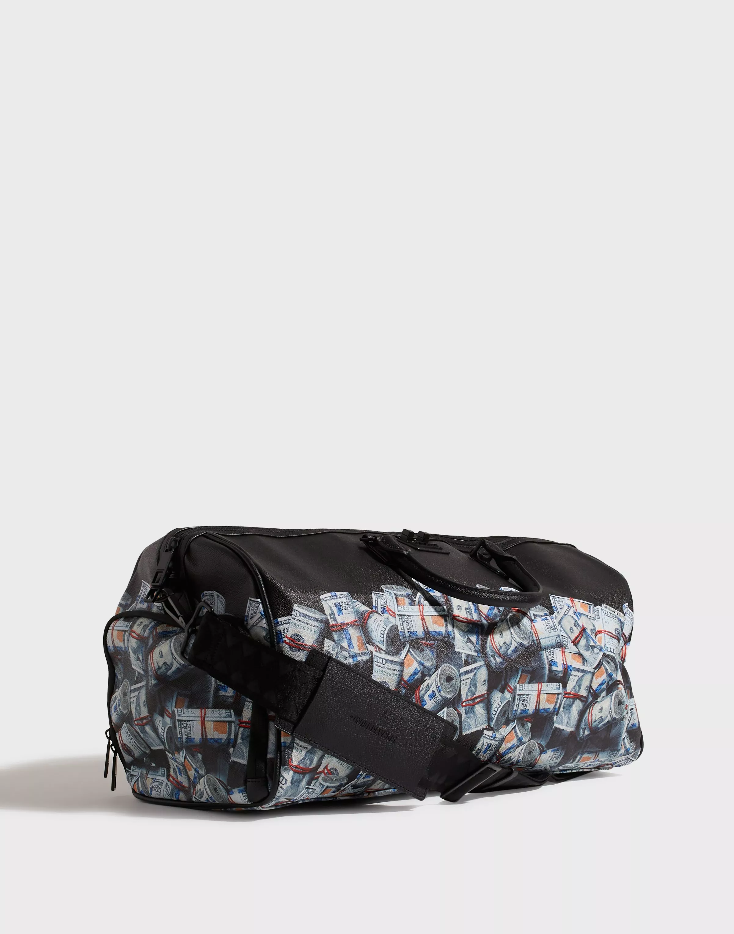 SPRAYGROUND MONEY CHECKERED MINI DUFFLE BAG