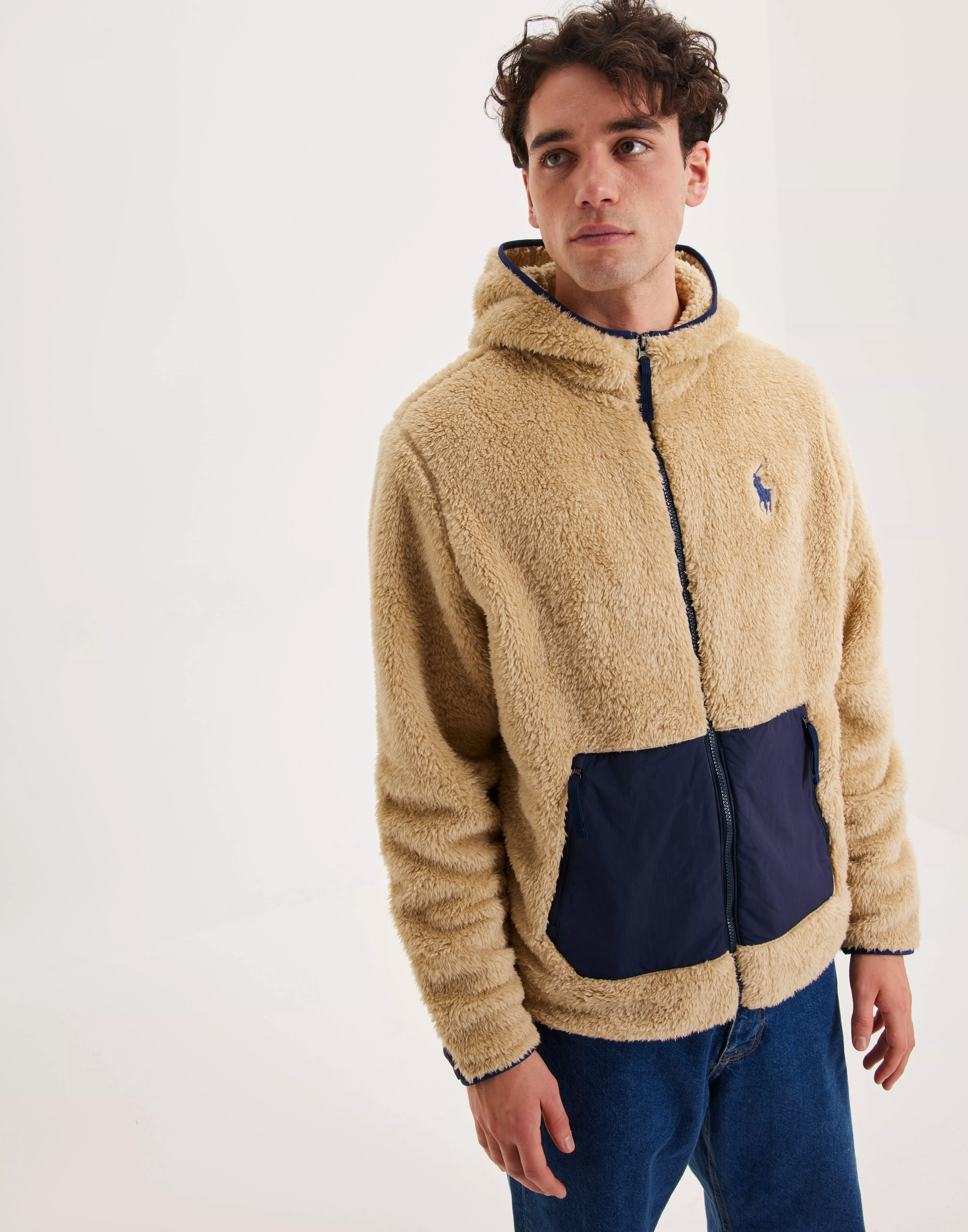 Polo ralph lauren hotsell sherpa zip up fleece