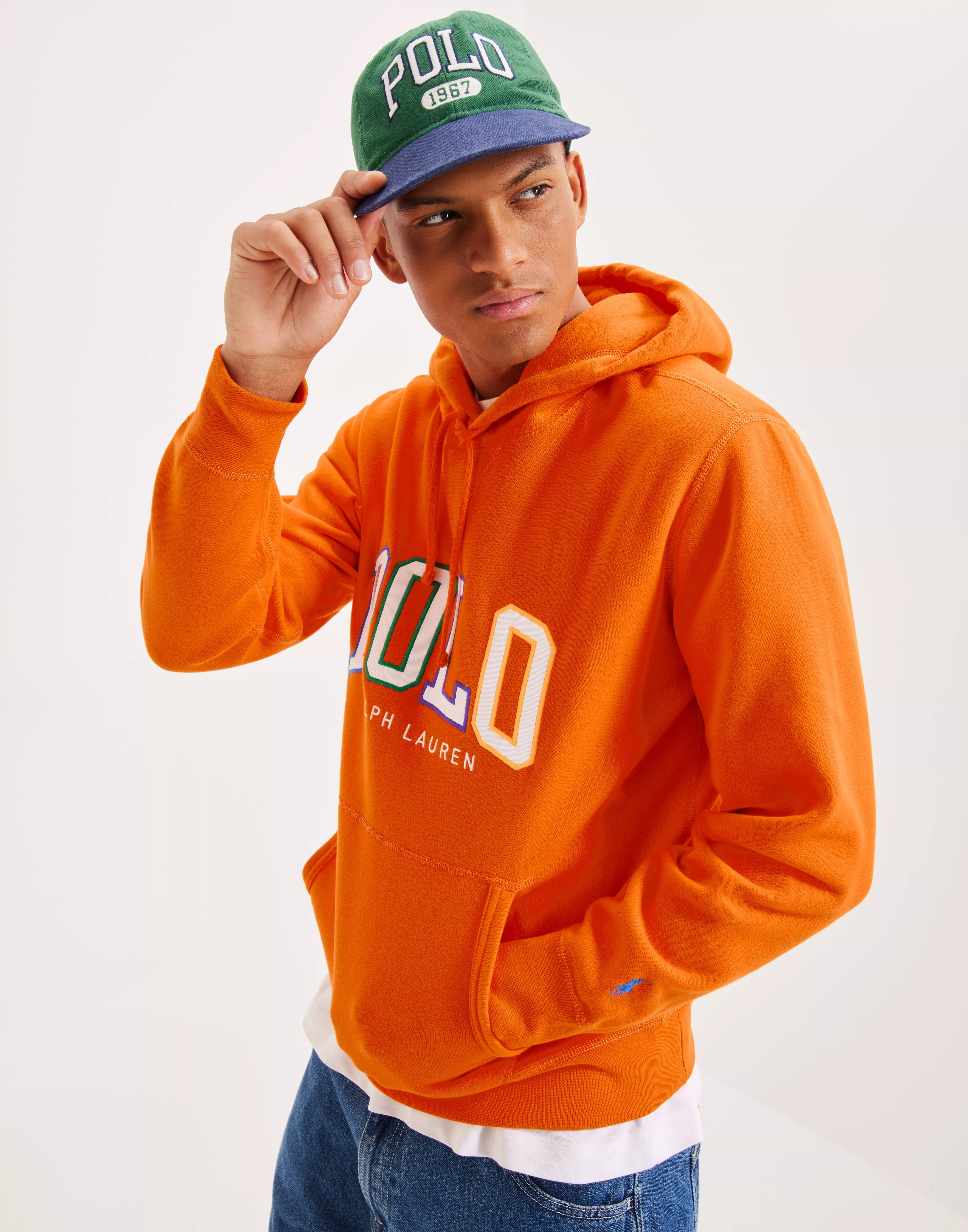 Orange sales polo sweatshirt