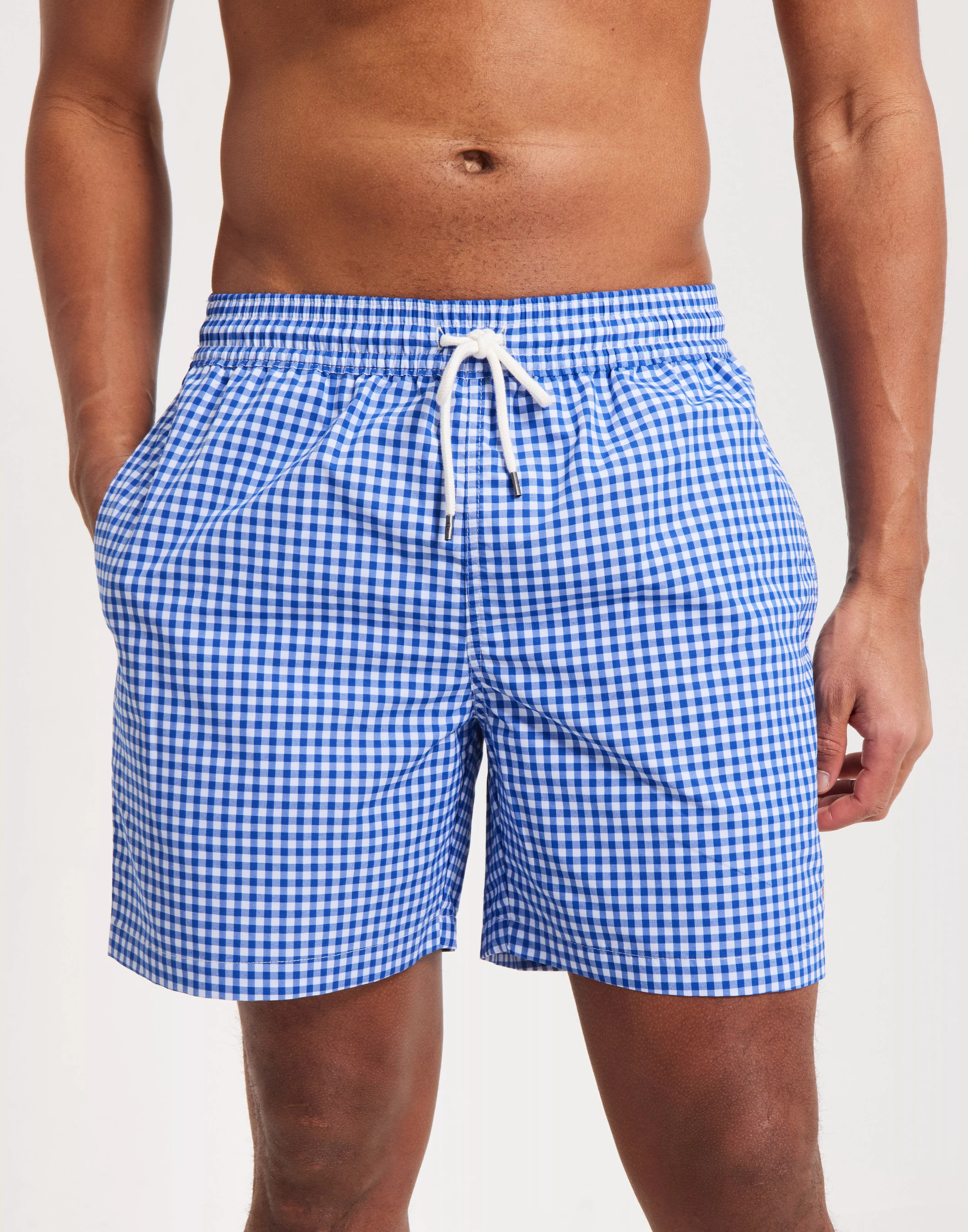 Ralph lauren store gingham swim shorts