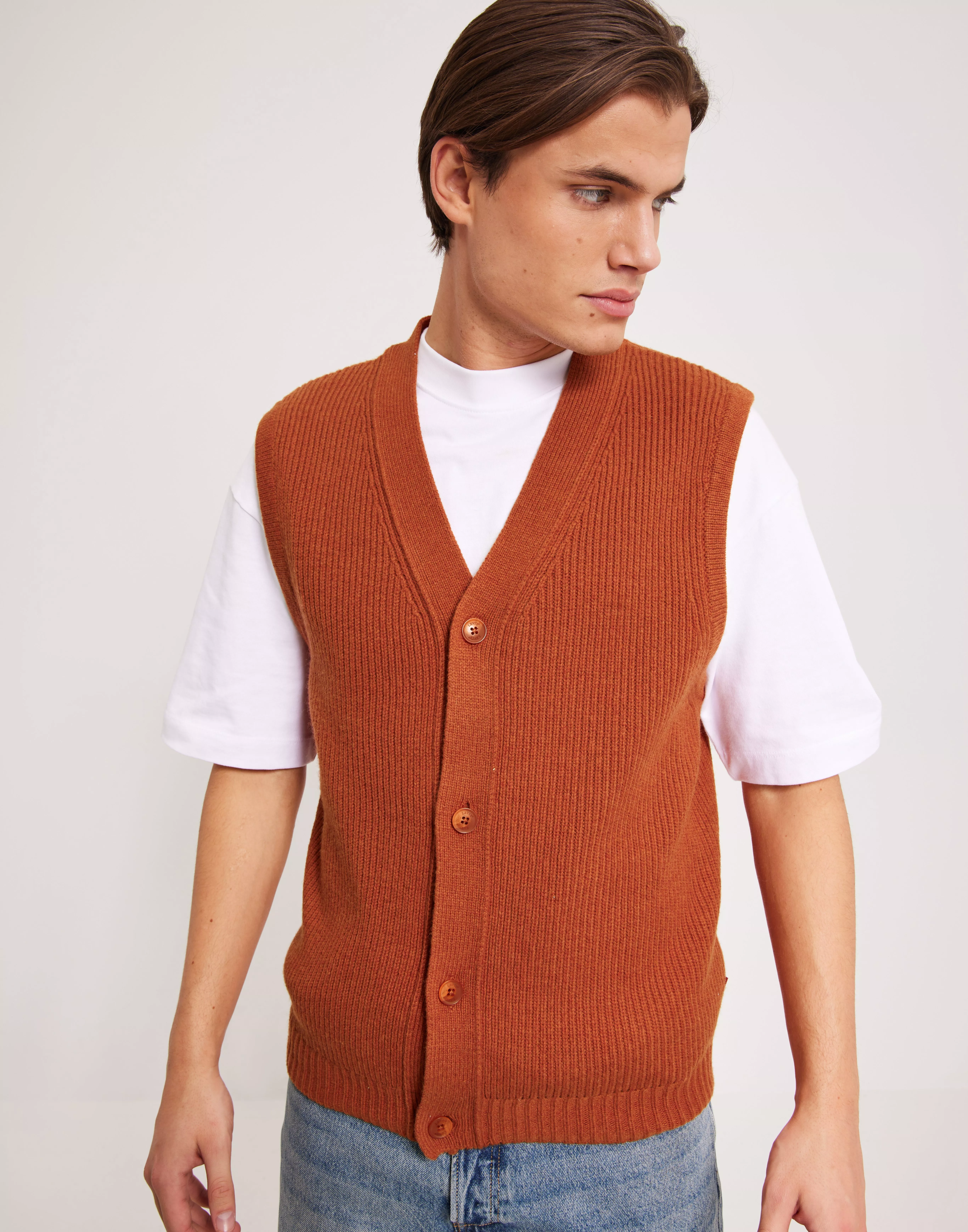 Button down with clearance vest