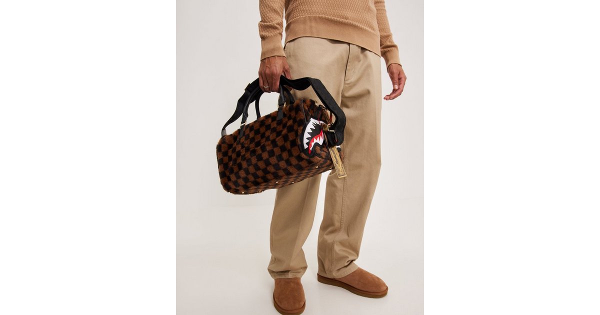 Sprayground Sharks In Paris Brown Mini-Duffel bag