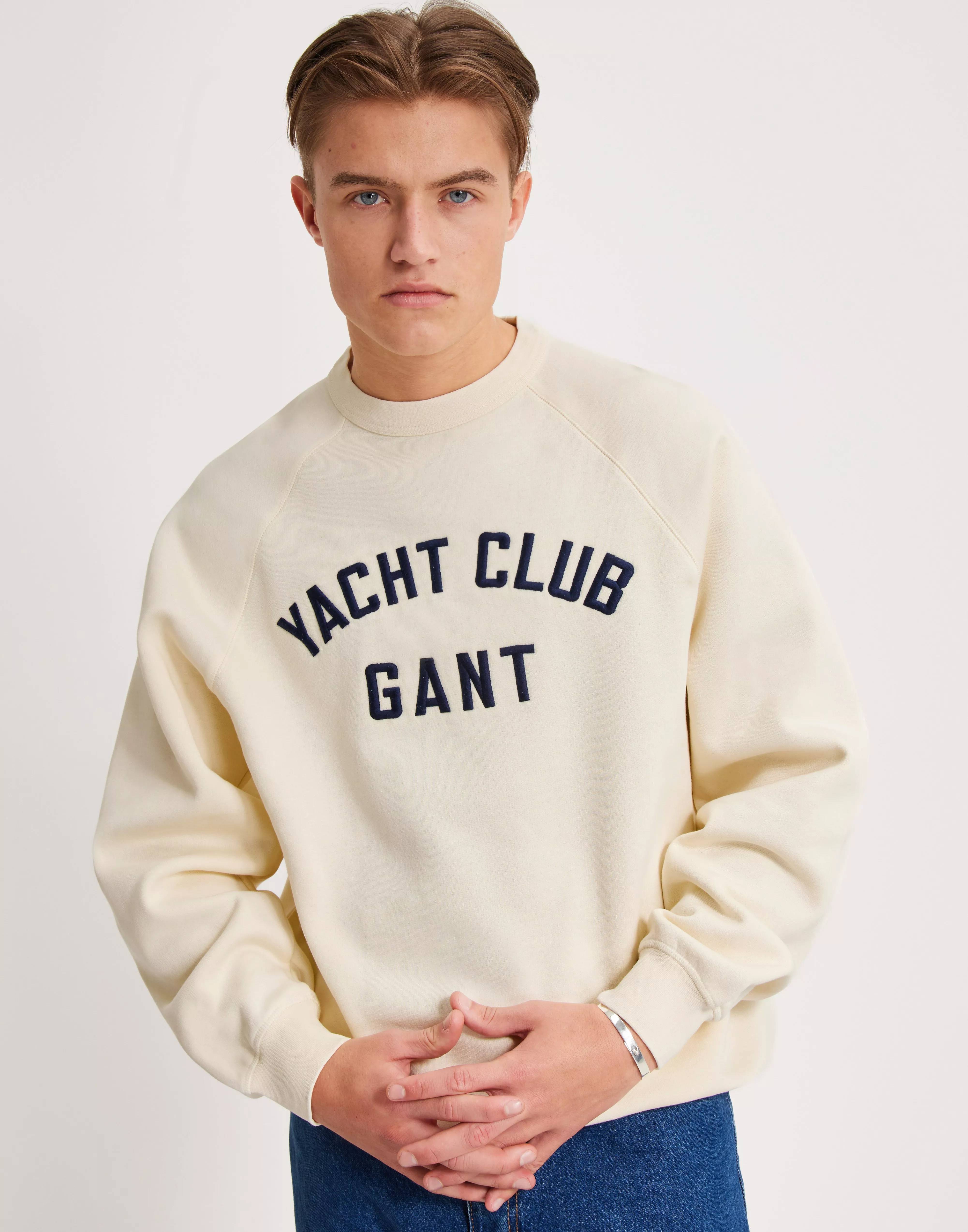 Buy Gant YACHT C NECK RAGLAN Cream NLYMAN