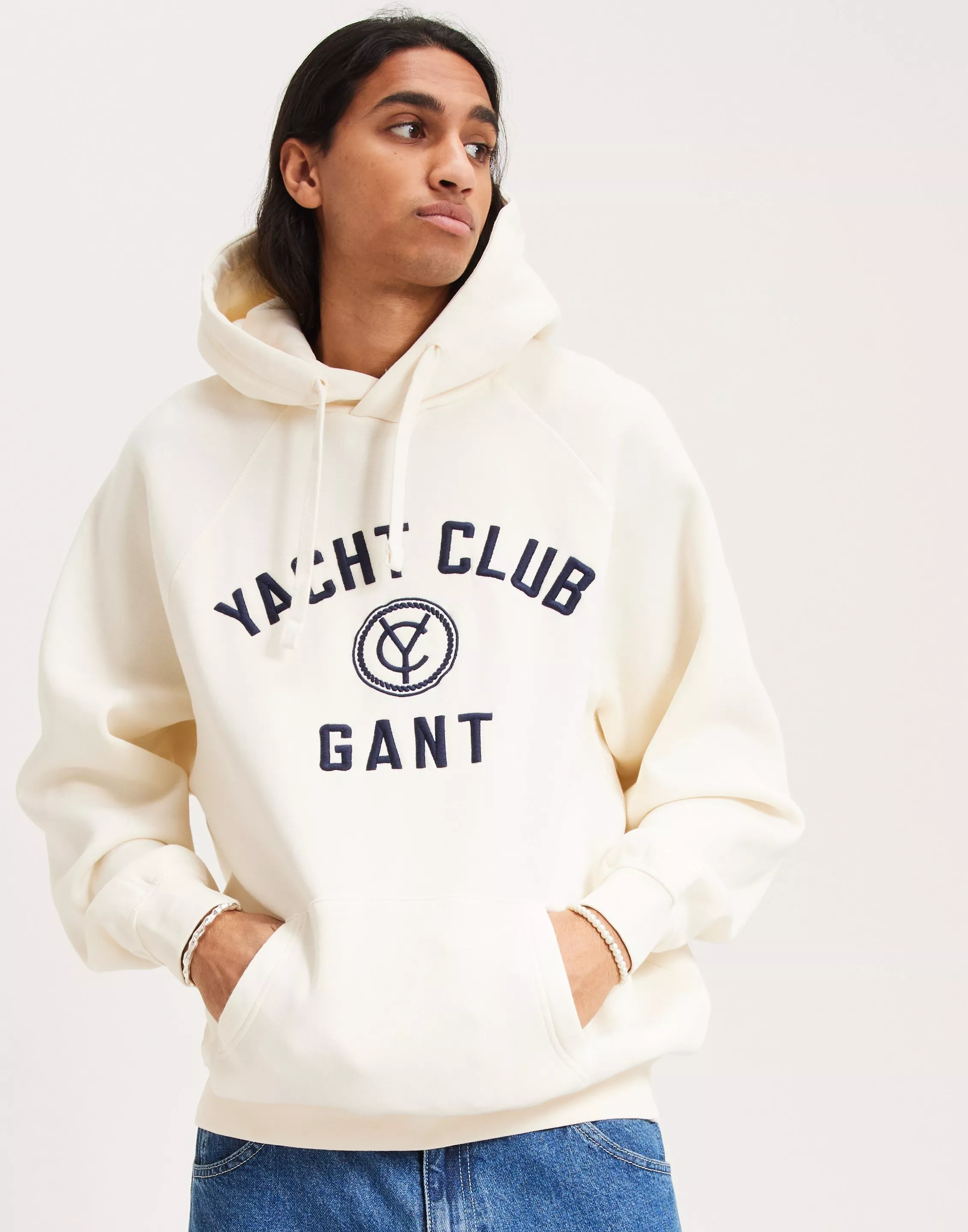 Gant white cheap hoodie