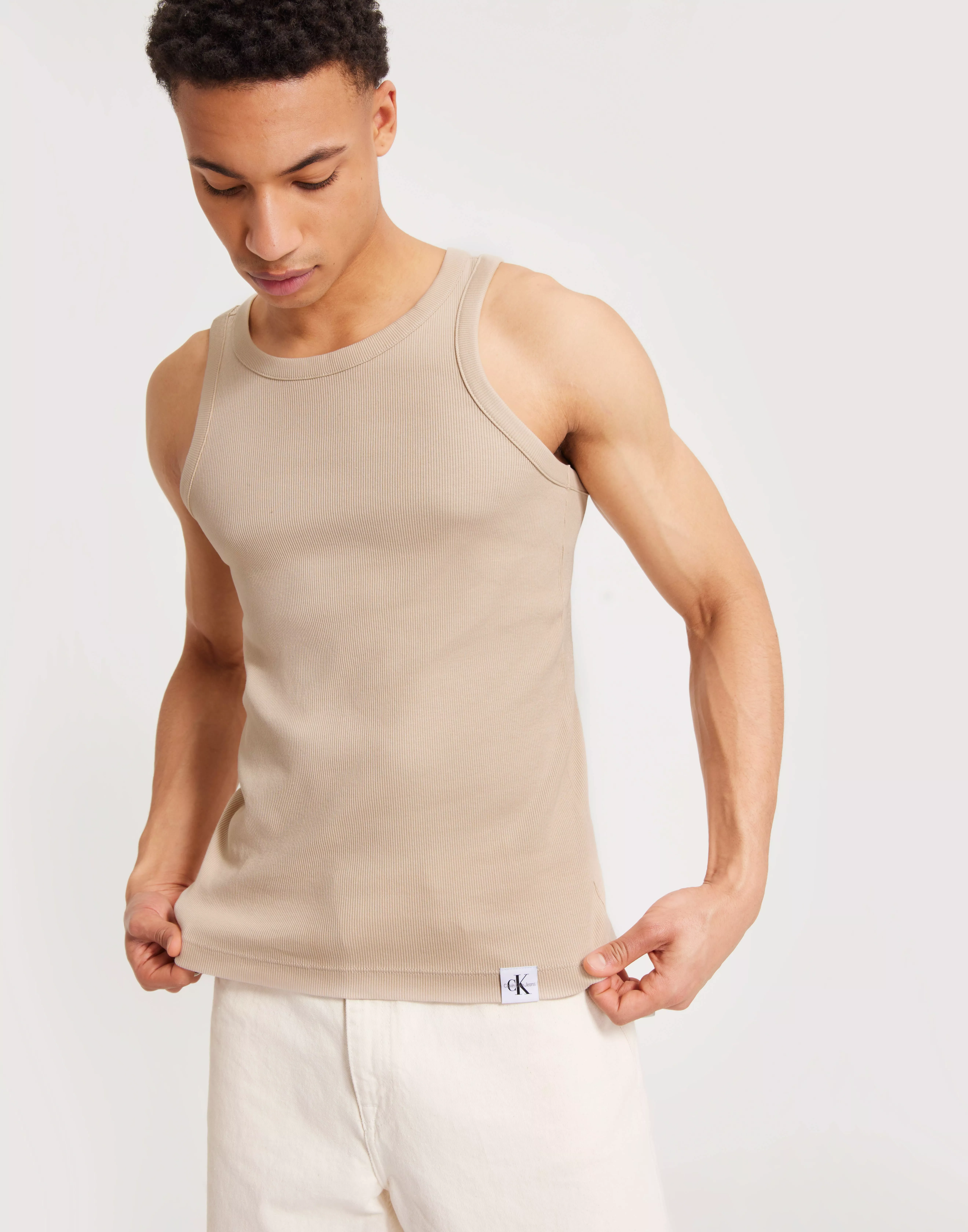 LOGO TAB RACER BACK TANK TOP