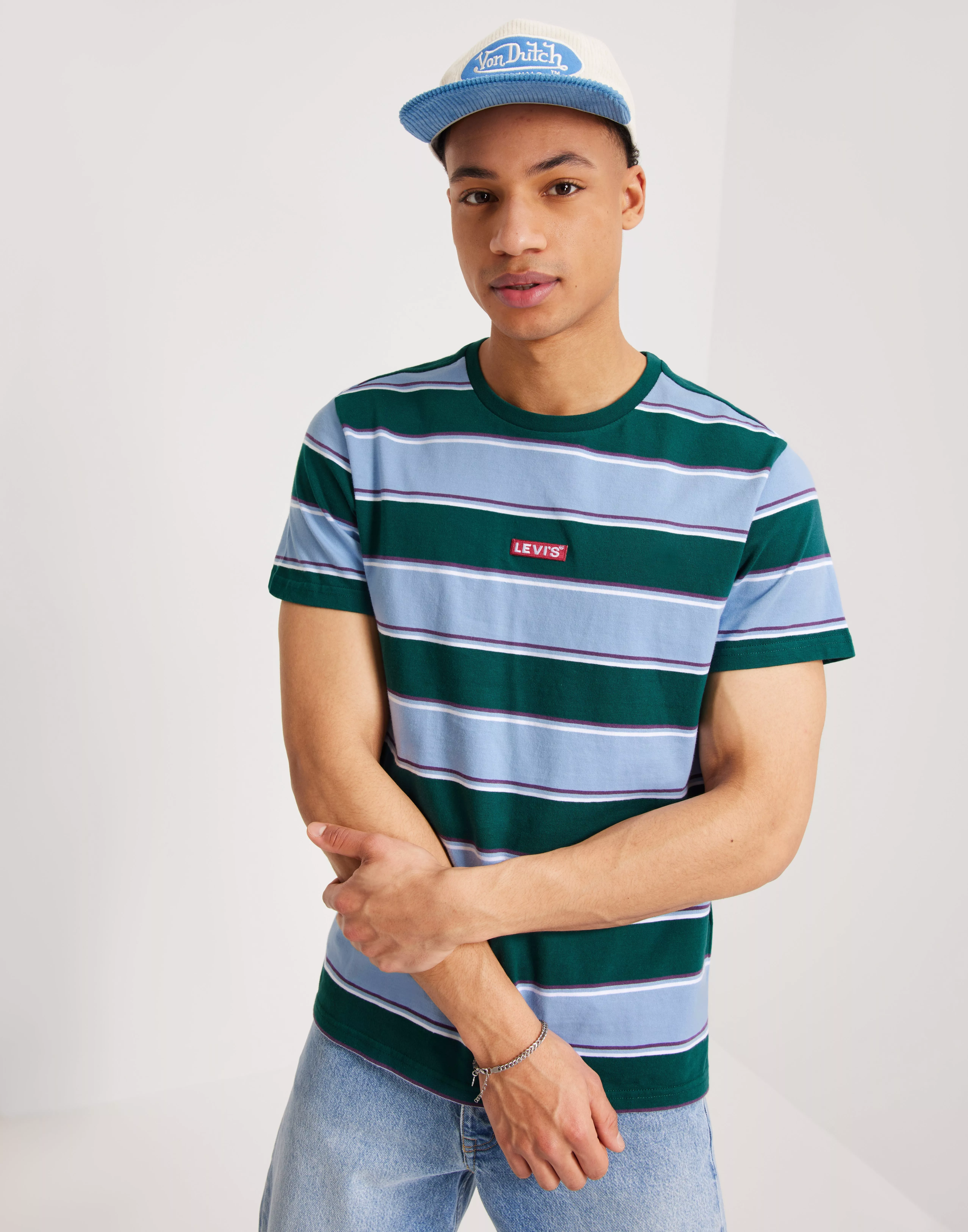 Men's levi's deals striped t shirt