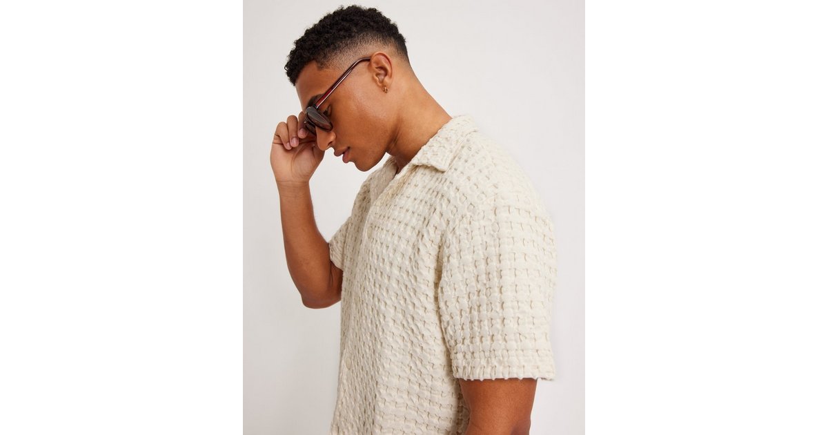 Buy OAS Cuba Waffle Shirt - Offwhite