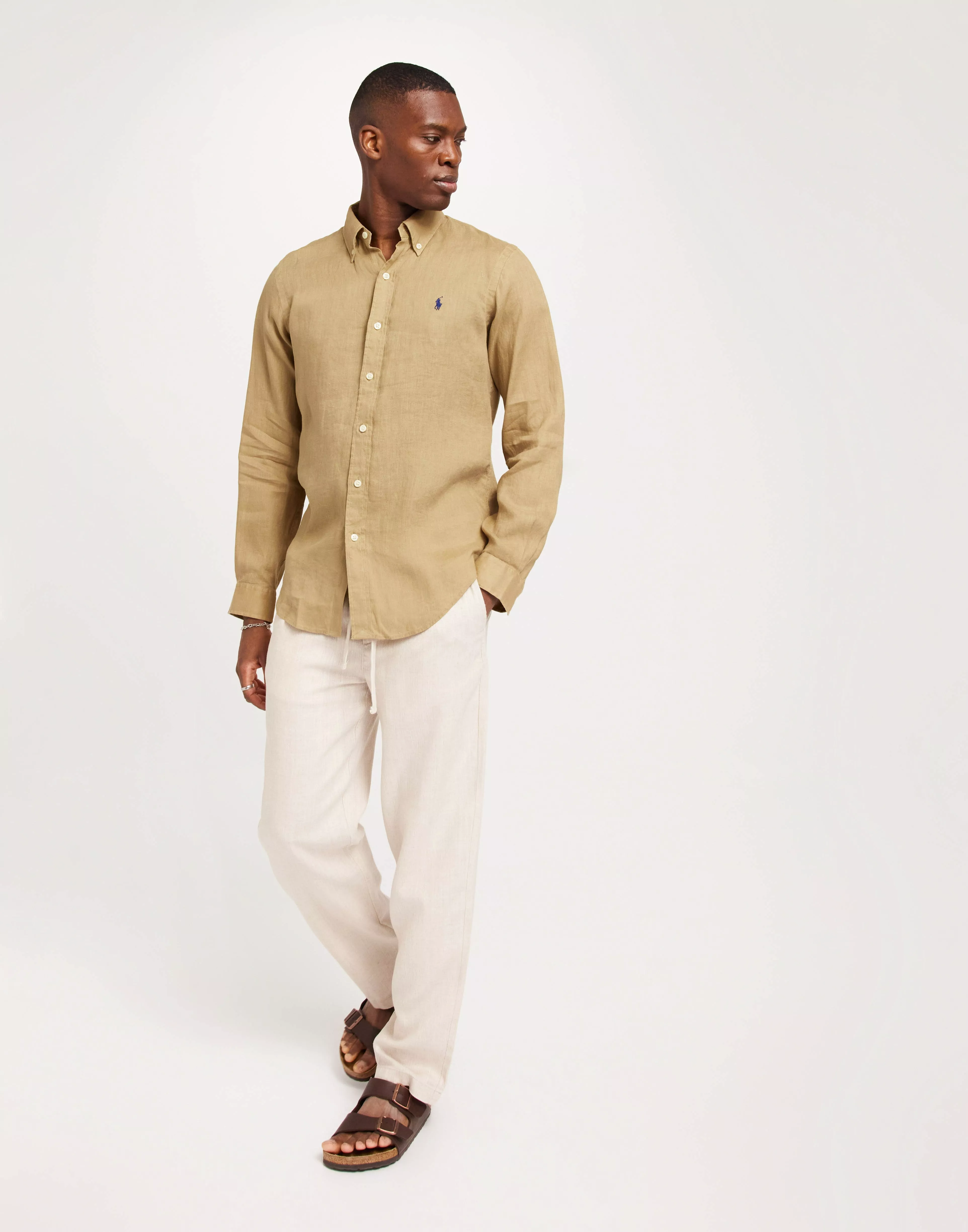 Beige ralph cheap lauren shirt