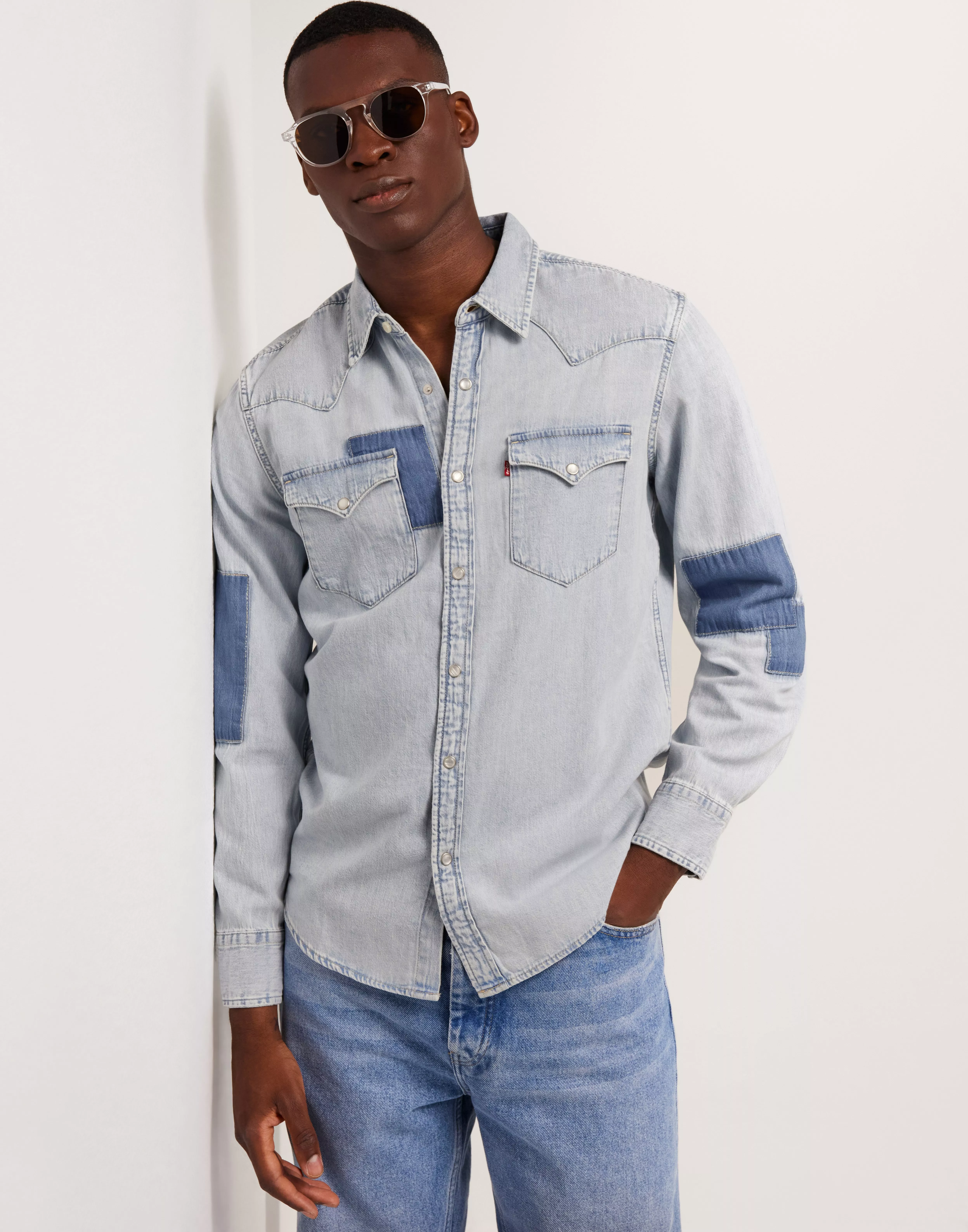 Levis barstow western clearance denim shirt