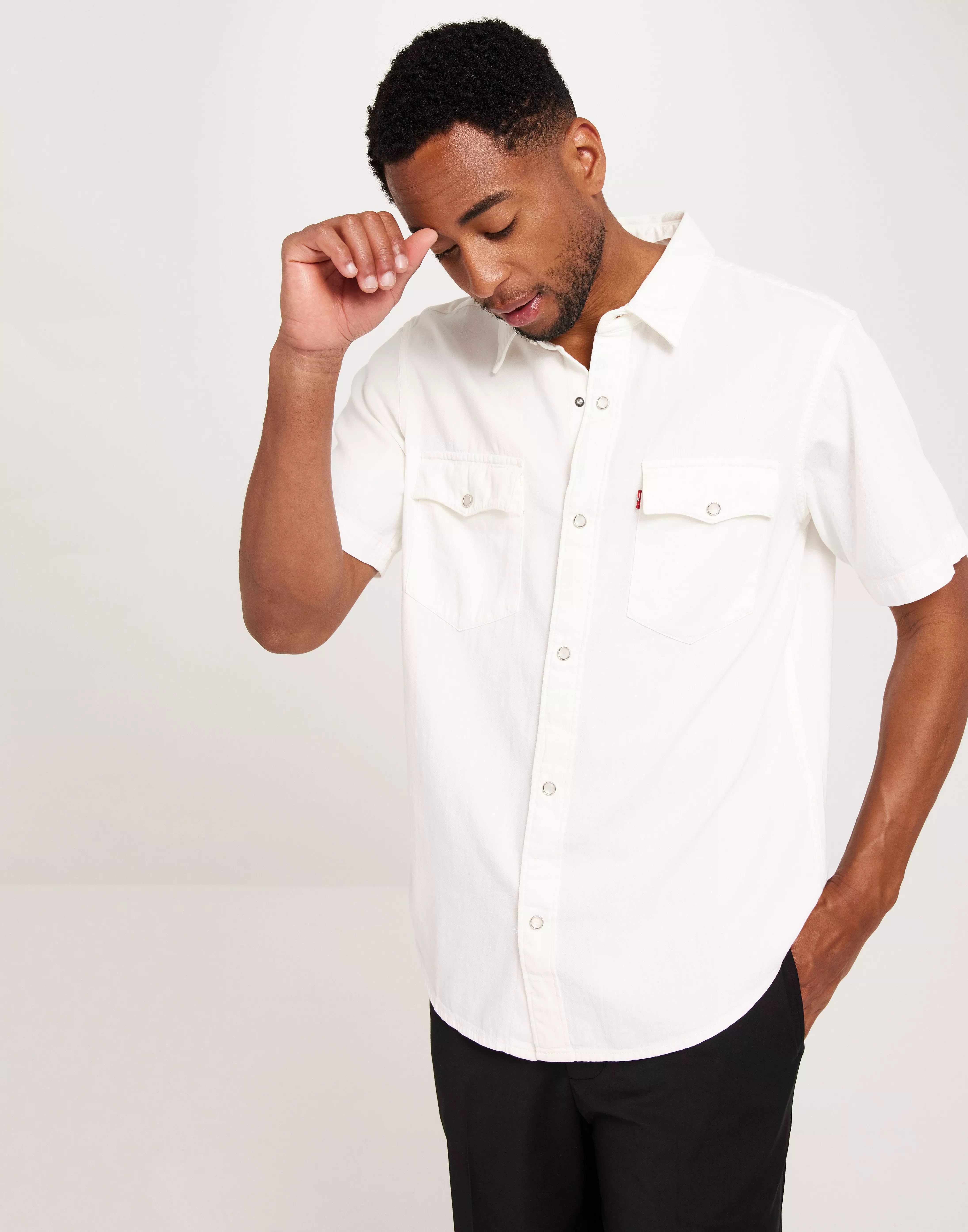 Levis white deals western shirt