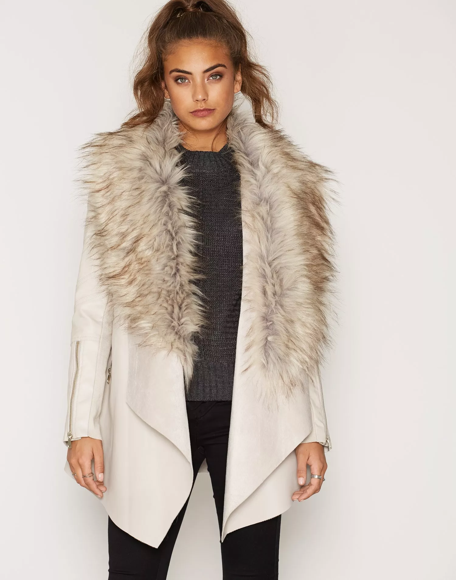 Waterfall coat hot sale river island