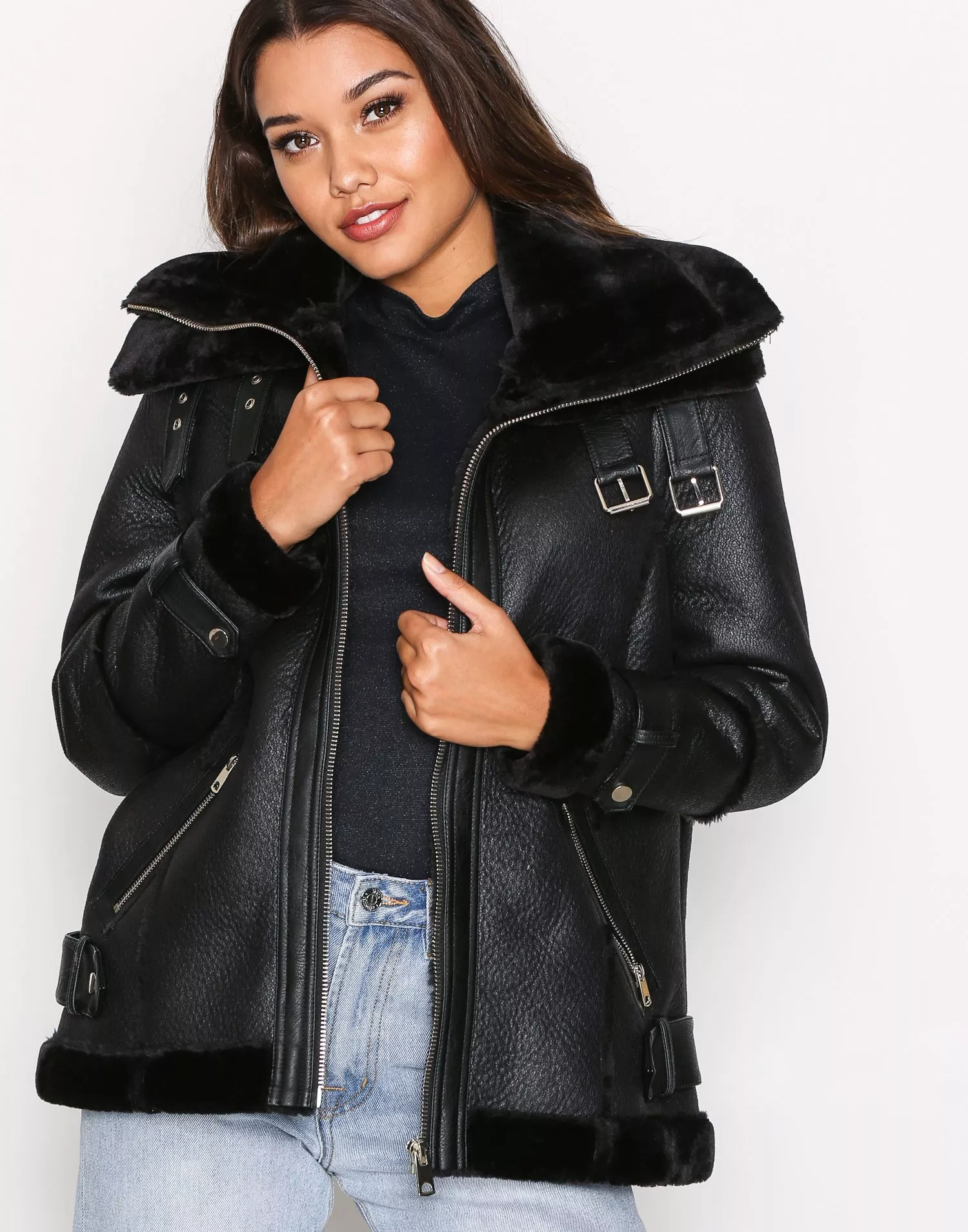 River island aviator sales jacket