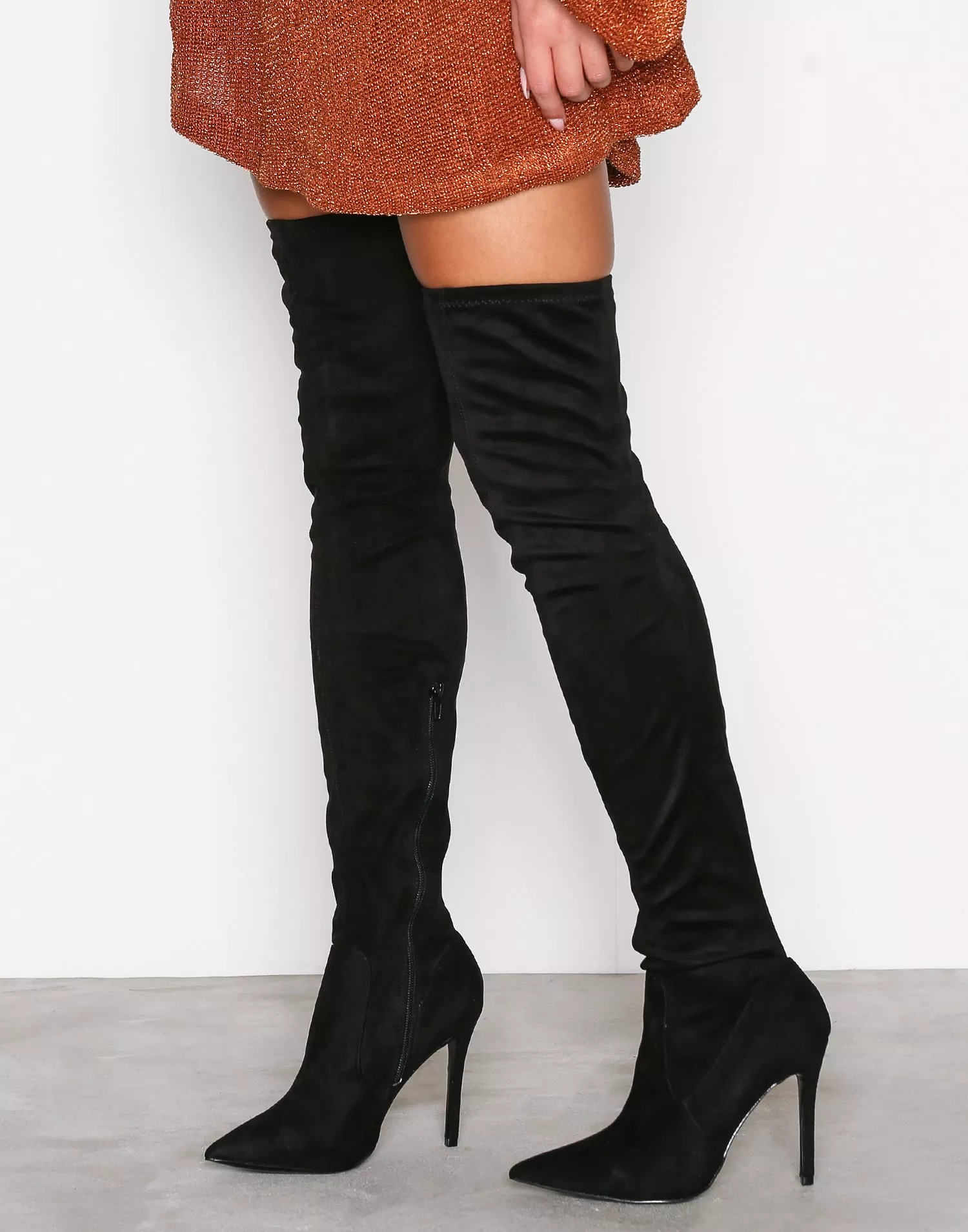 Buy River Island Over Knee Boots - Black | Nelly.com