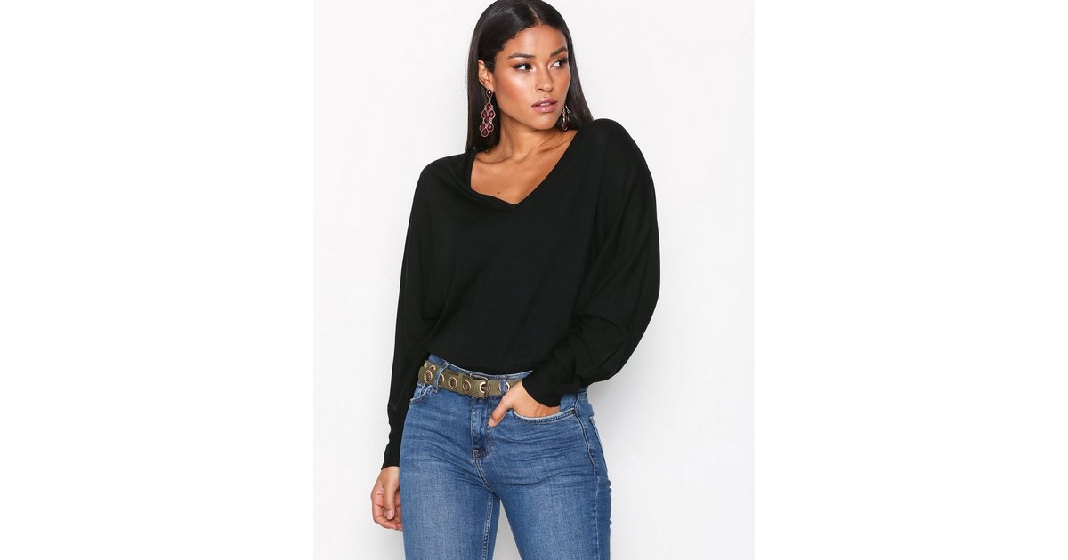 Buy River Island Batwing Body Top - Black | Nelly.com