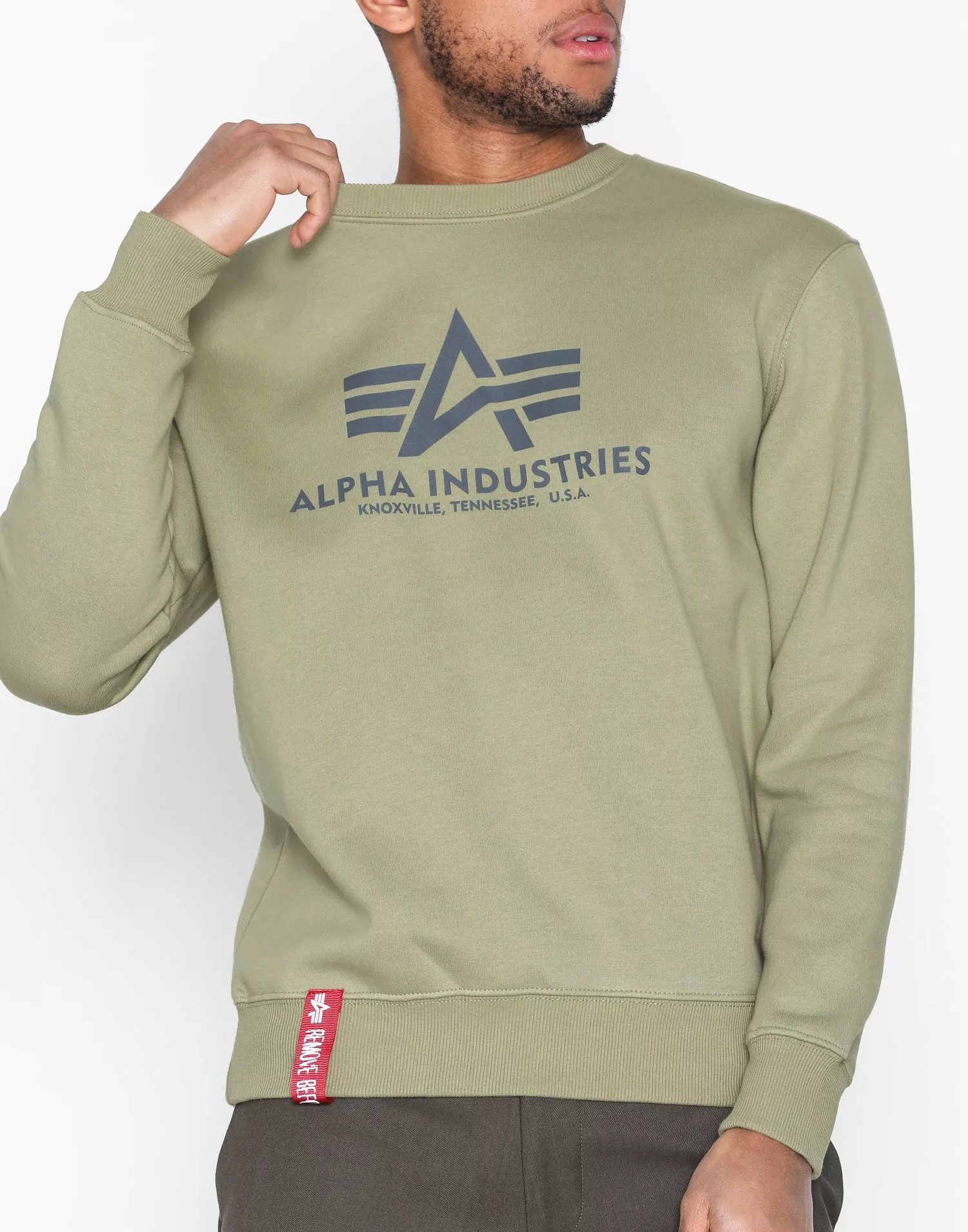 Alpha NLY Basic Olive - Buy Man Industries Sweater |