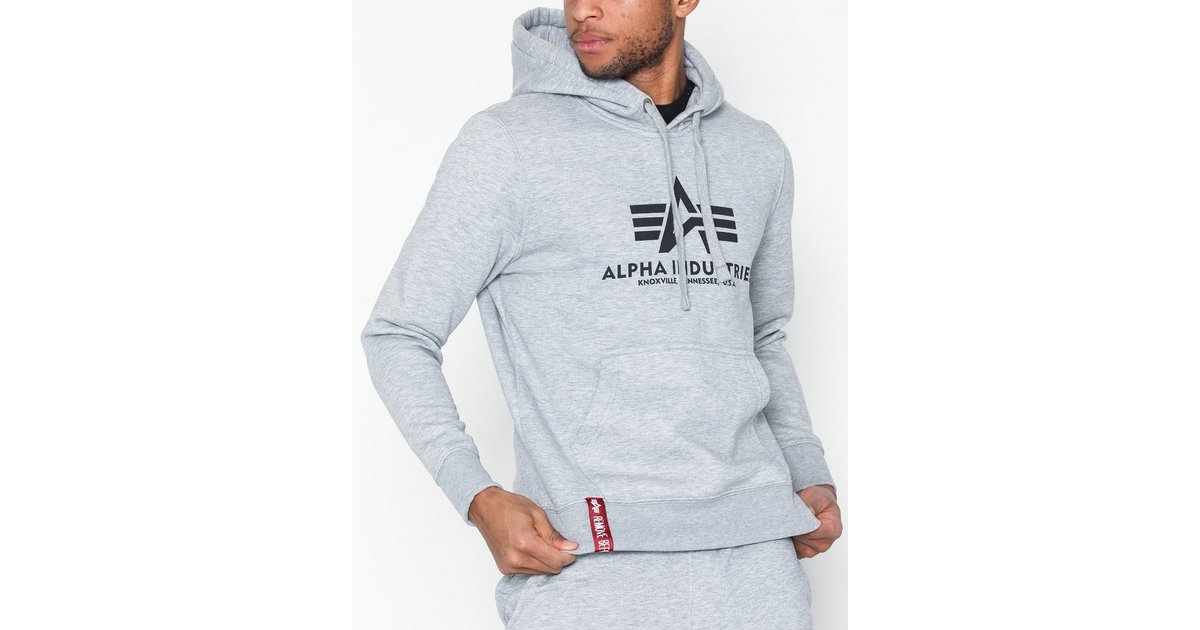 Alpha industries cheap grey hoodie