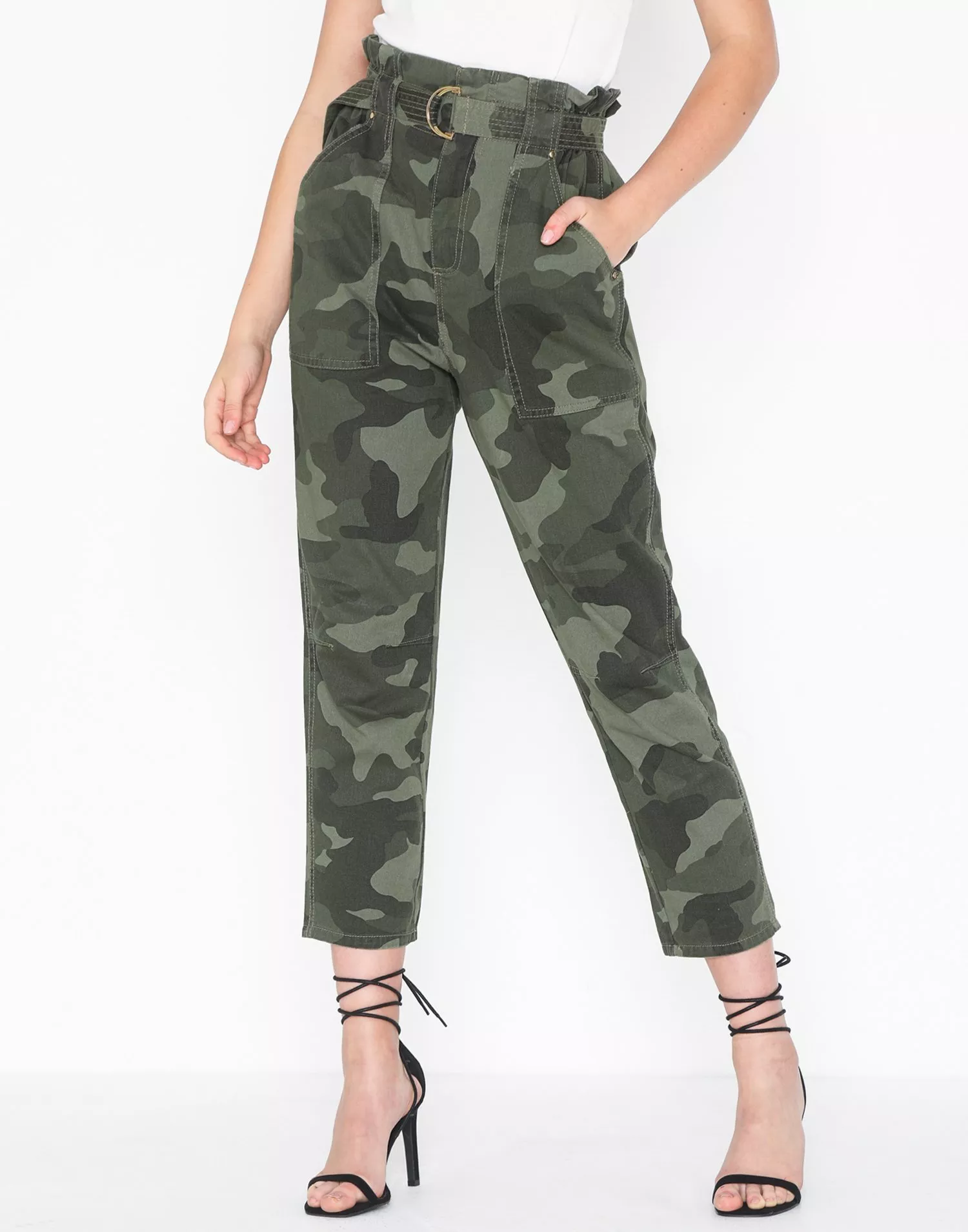 River island hot sale camo pants