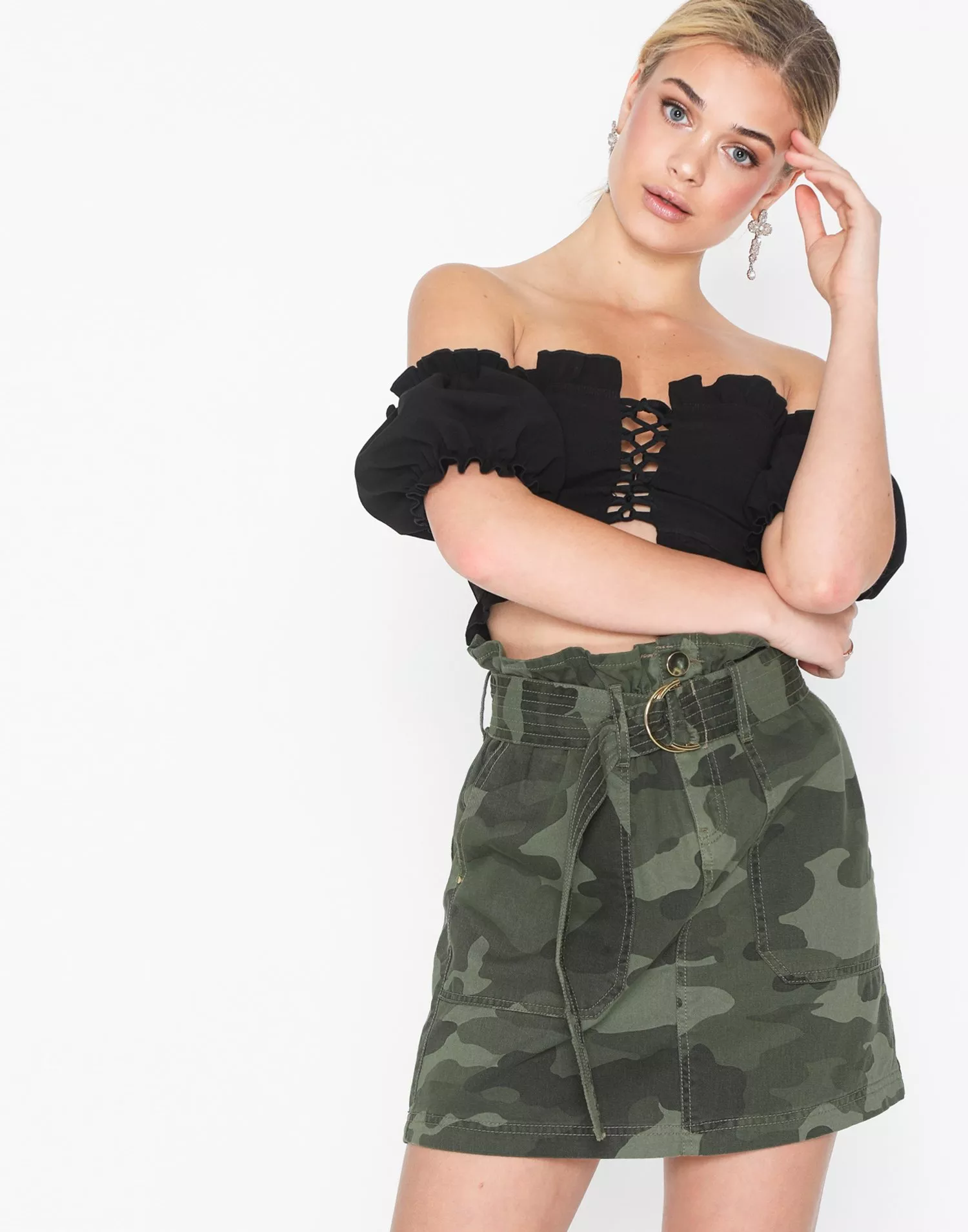 Camo 2025 paperbag skirt