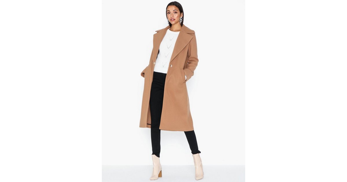 River island camel store jacket