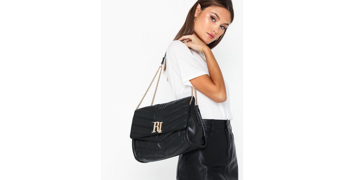 River island black chain front underarm sale slouch bag