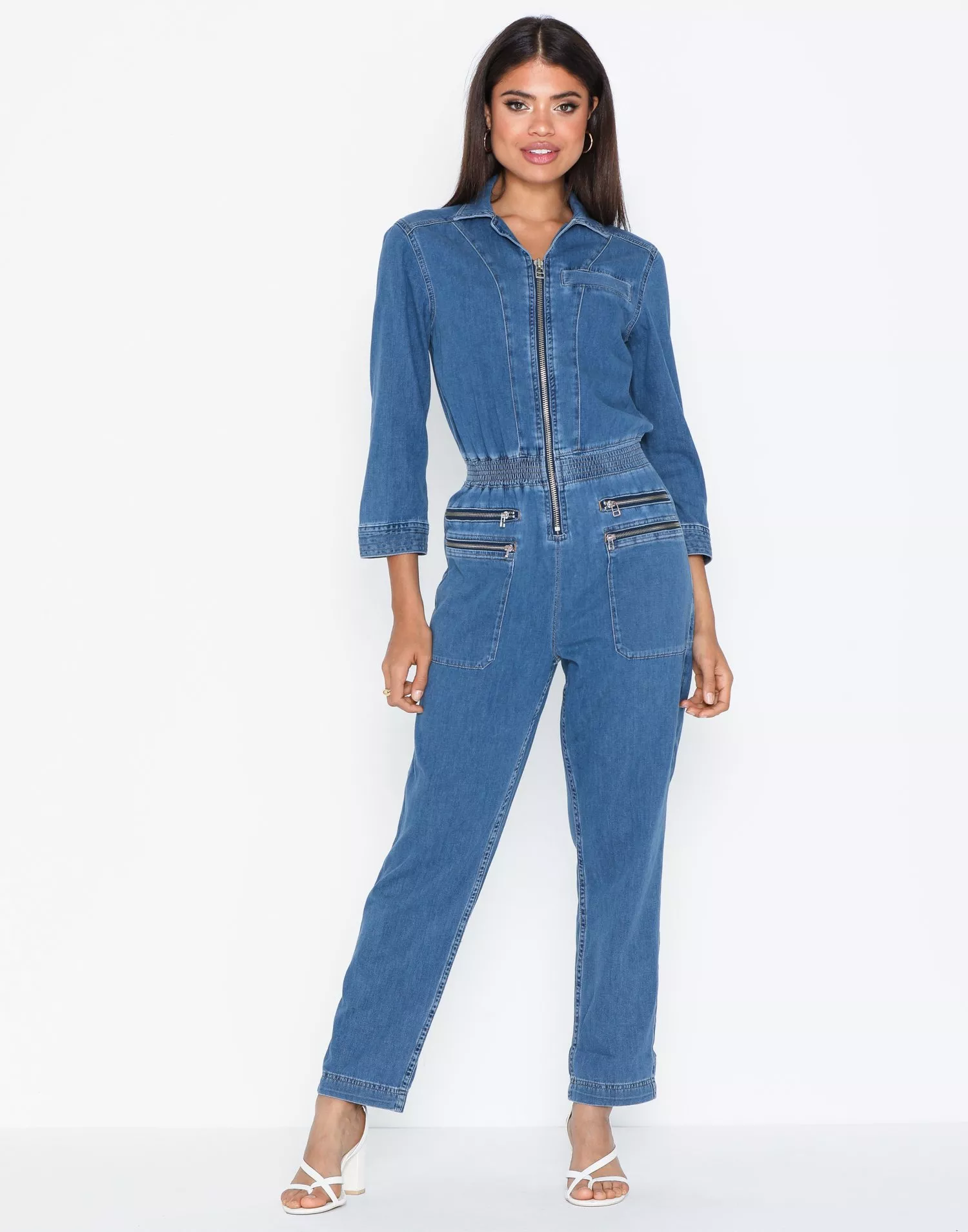 Denim cheap jumpsuit nelly