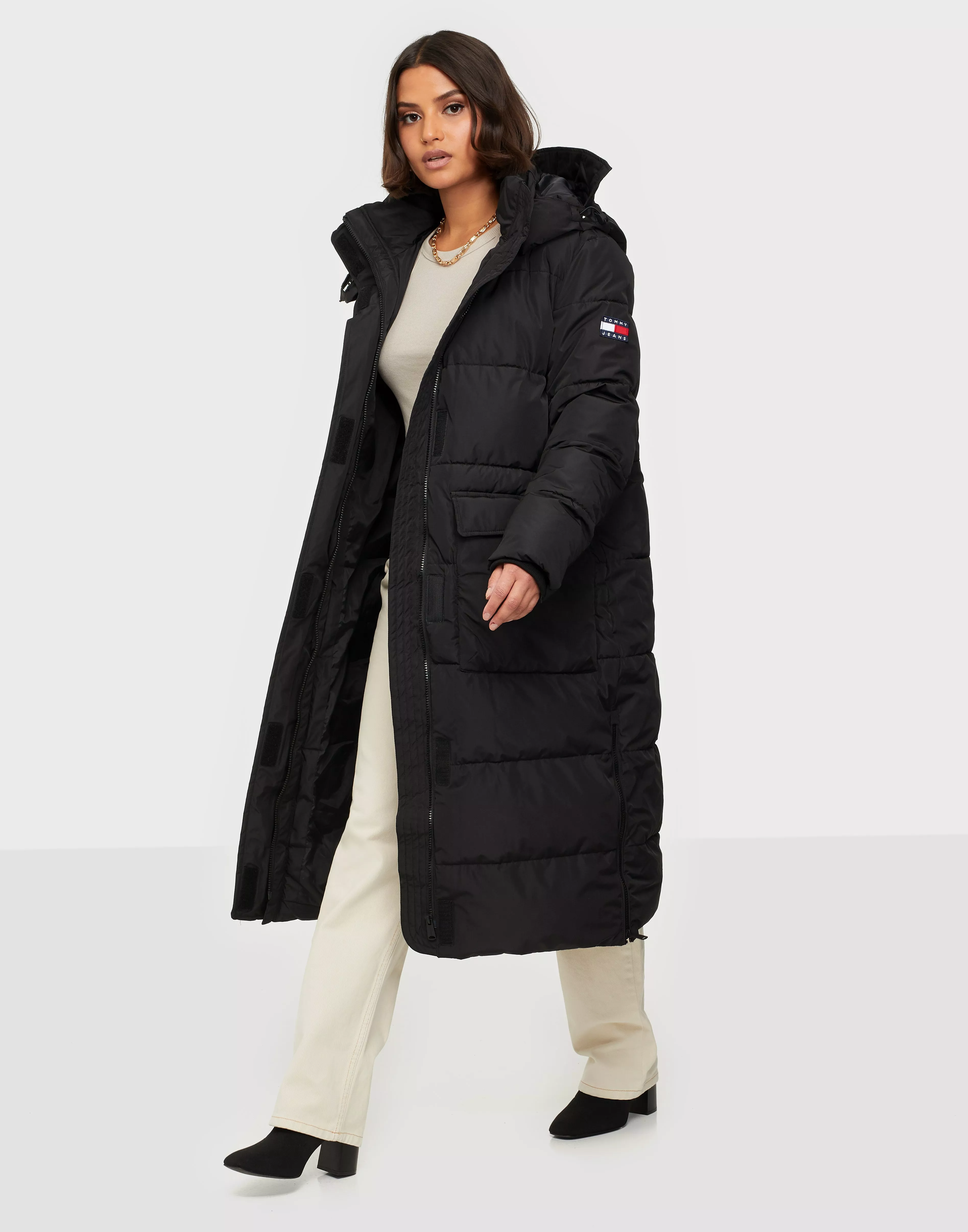 Tommy jeans modern hooded on sale coat