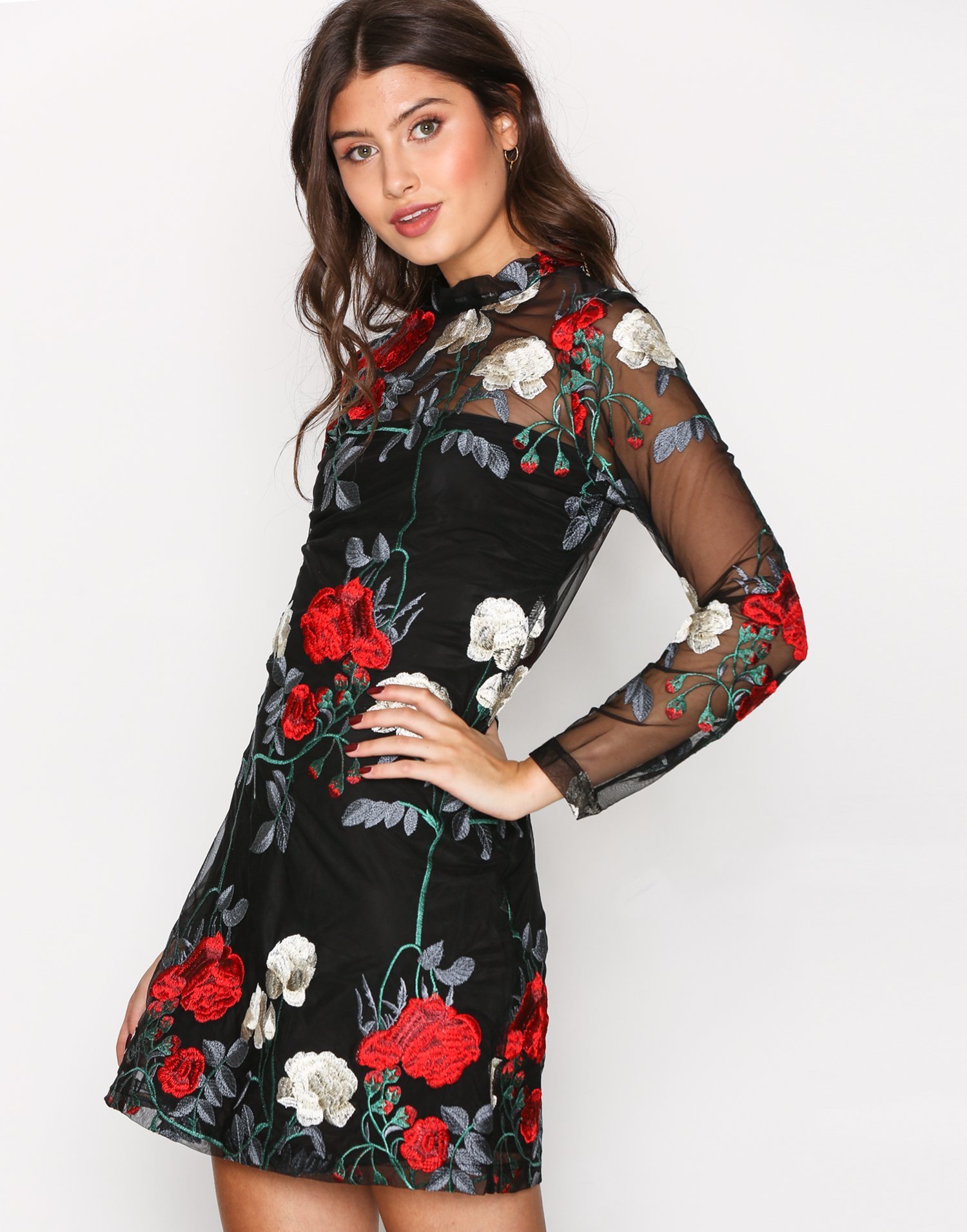 Floral Embroidered Dress