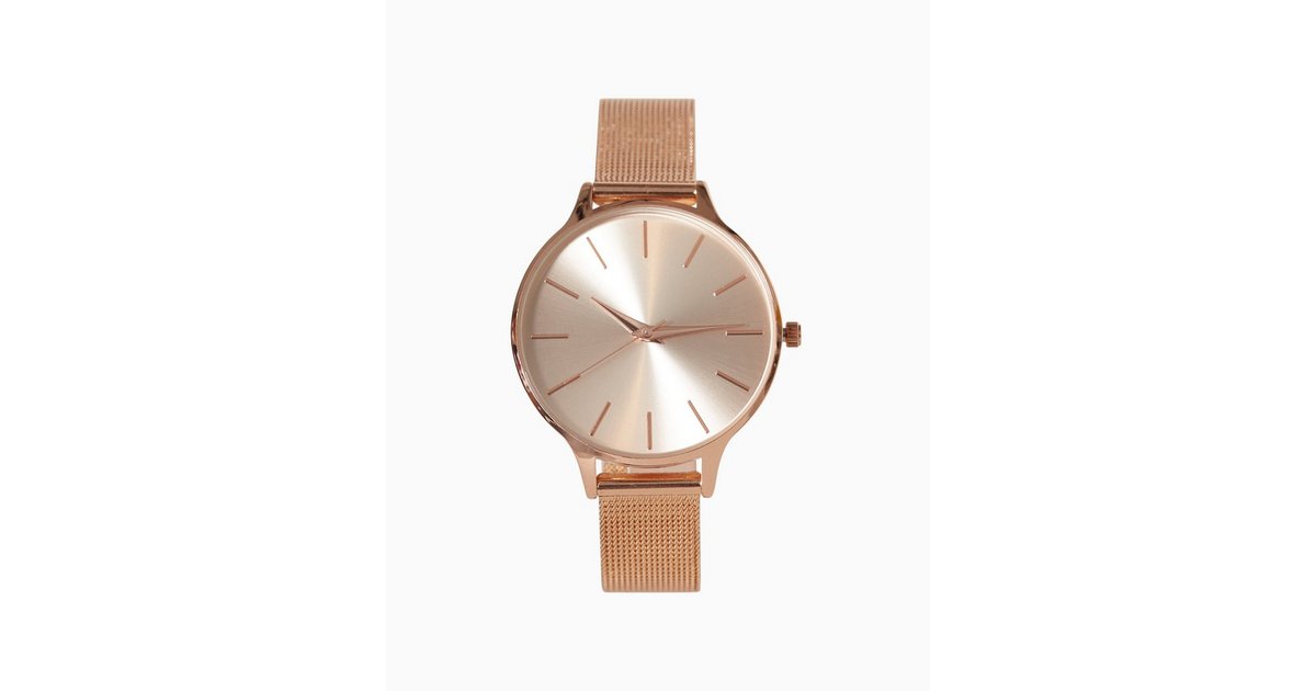 Buy New Look Mesh Strap Watch Rosegold Nelly