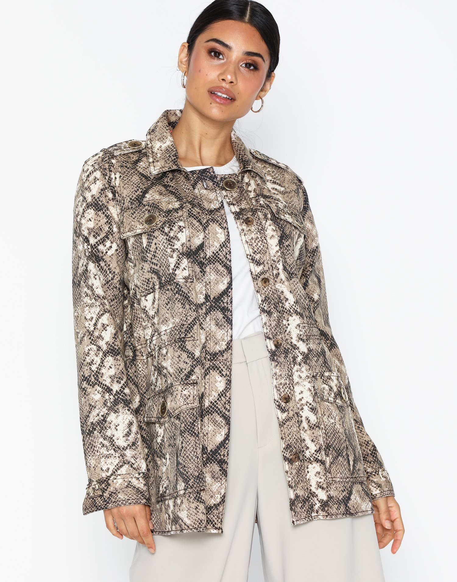 river island snake print jacket