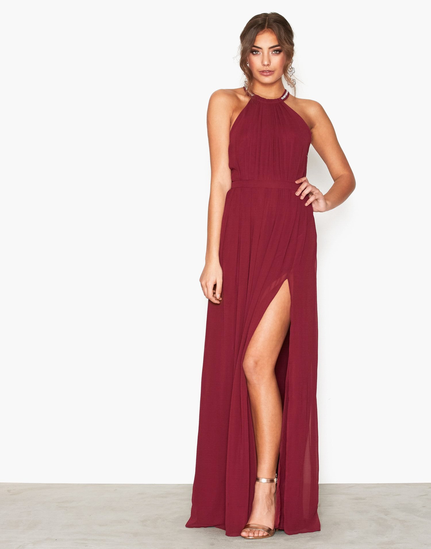 Halterneck Beaded Gown