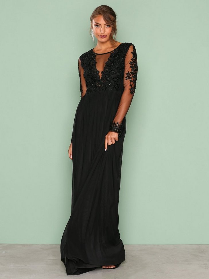 Gallakjole festkjole Mesh Lace Gown festtøj