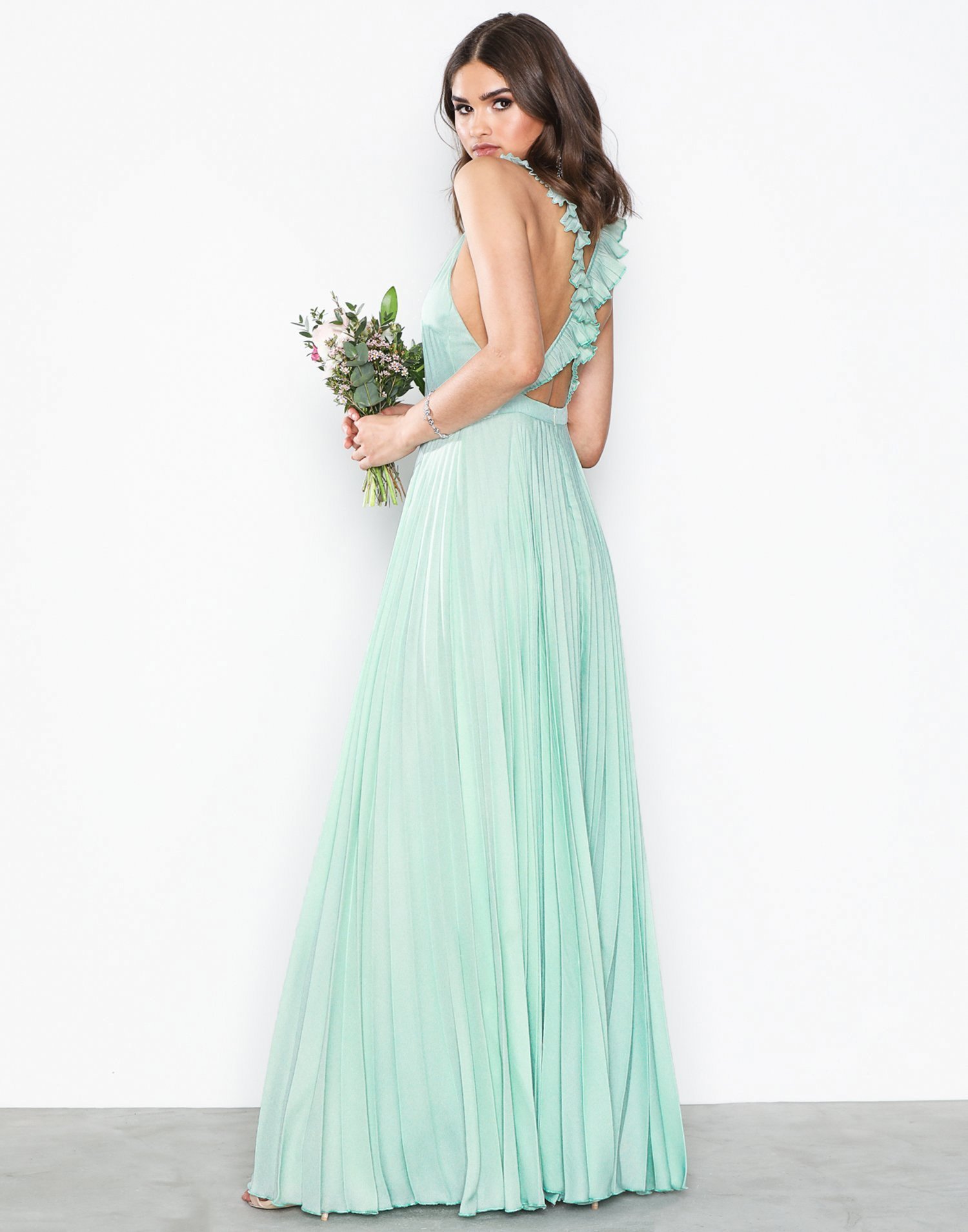 Pleated Frill Gown