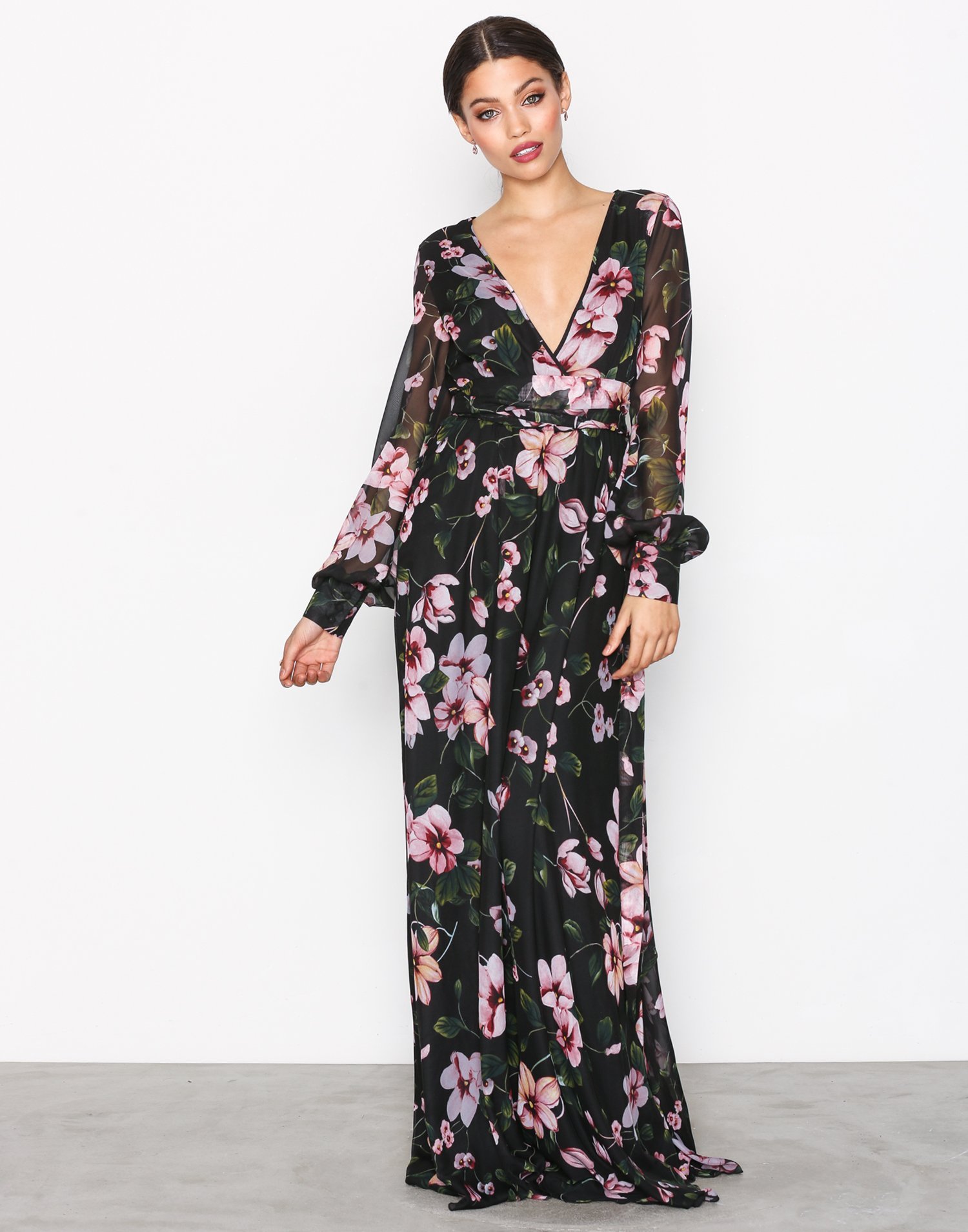 Deep Plunge LS Gown