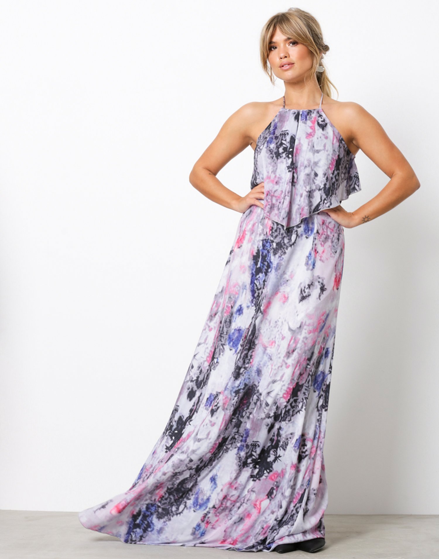 Layered Flowy Gown