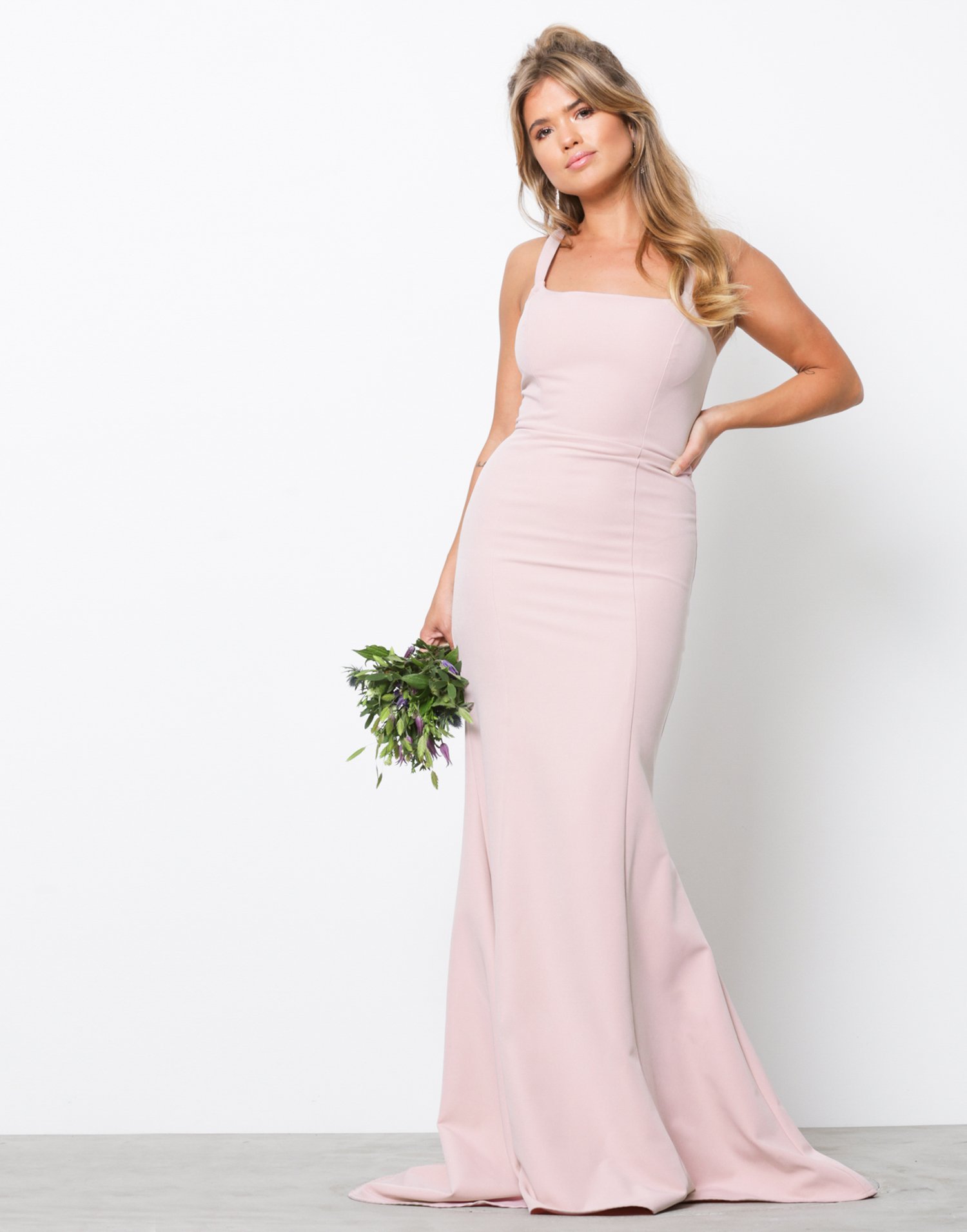 Square Neck Mermaid Gown