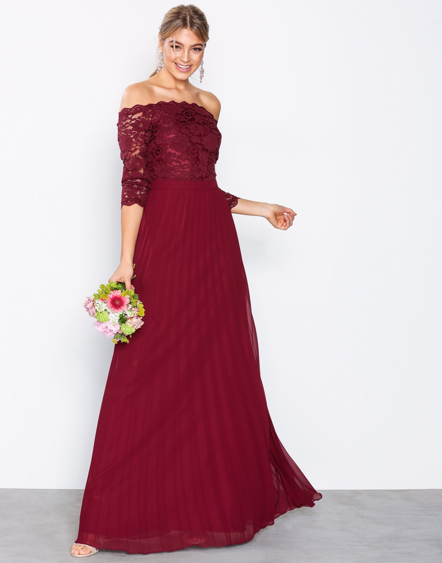 Off Shoulder Lace Gown