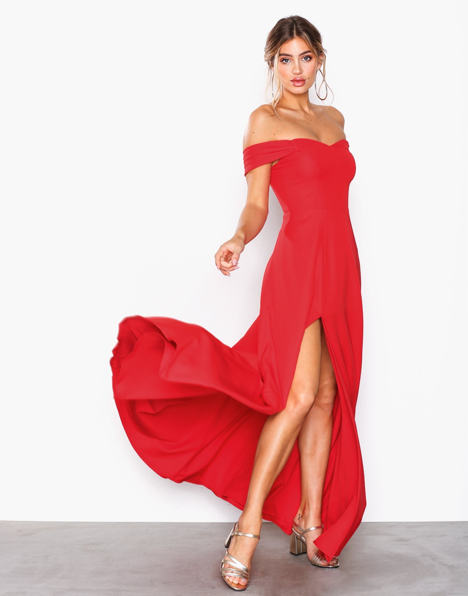 Off Shoulder Flowy Gown