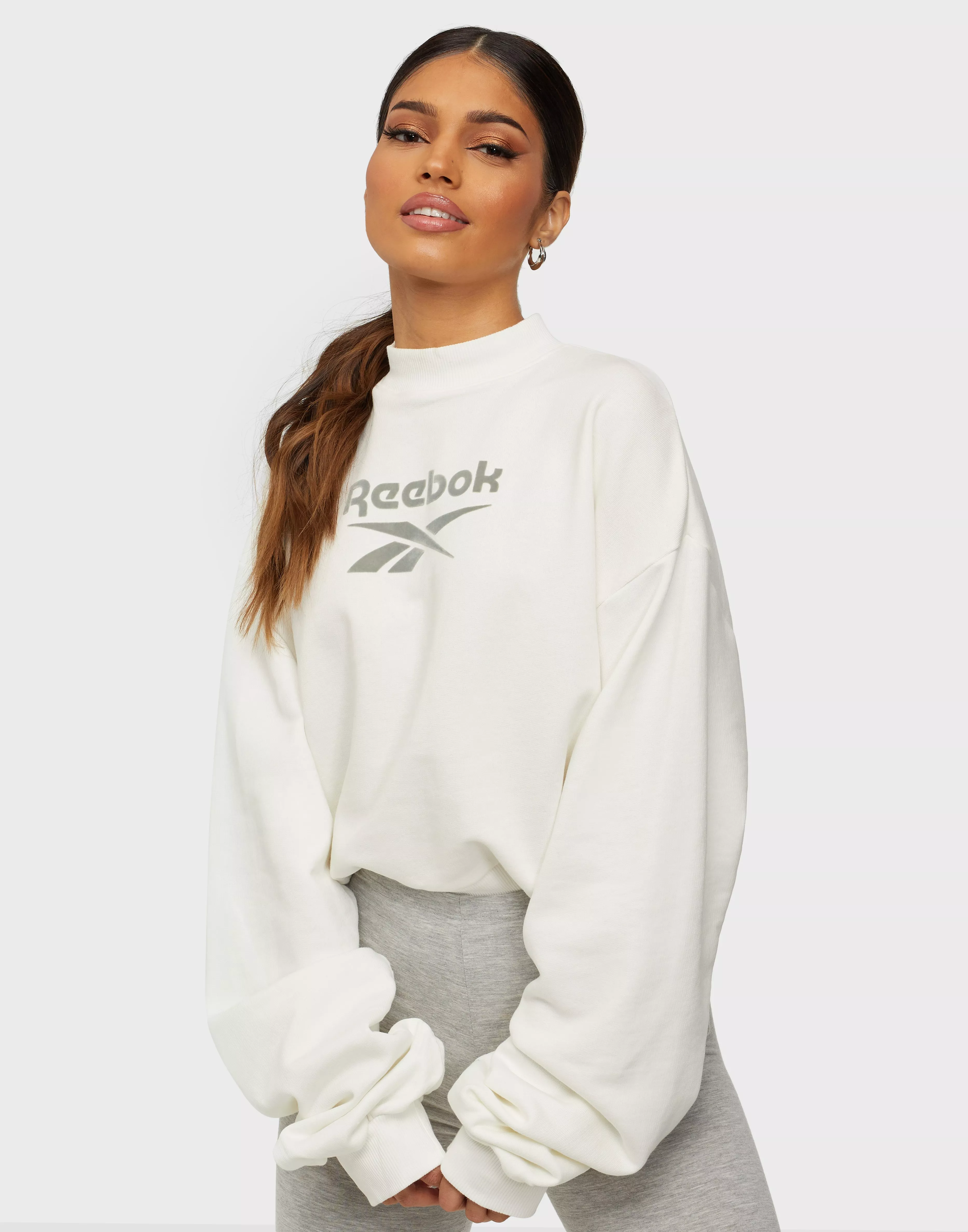 Buy Reebok Classics CL MOCKNECK CREW Chalk