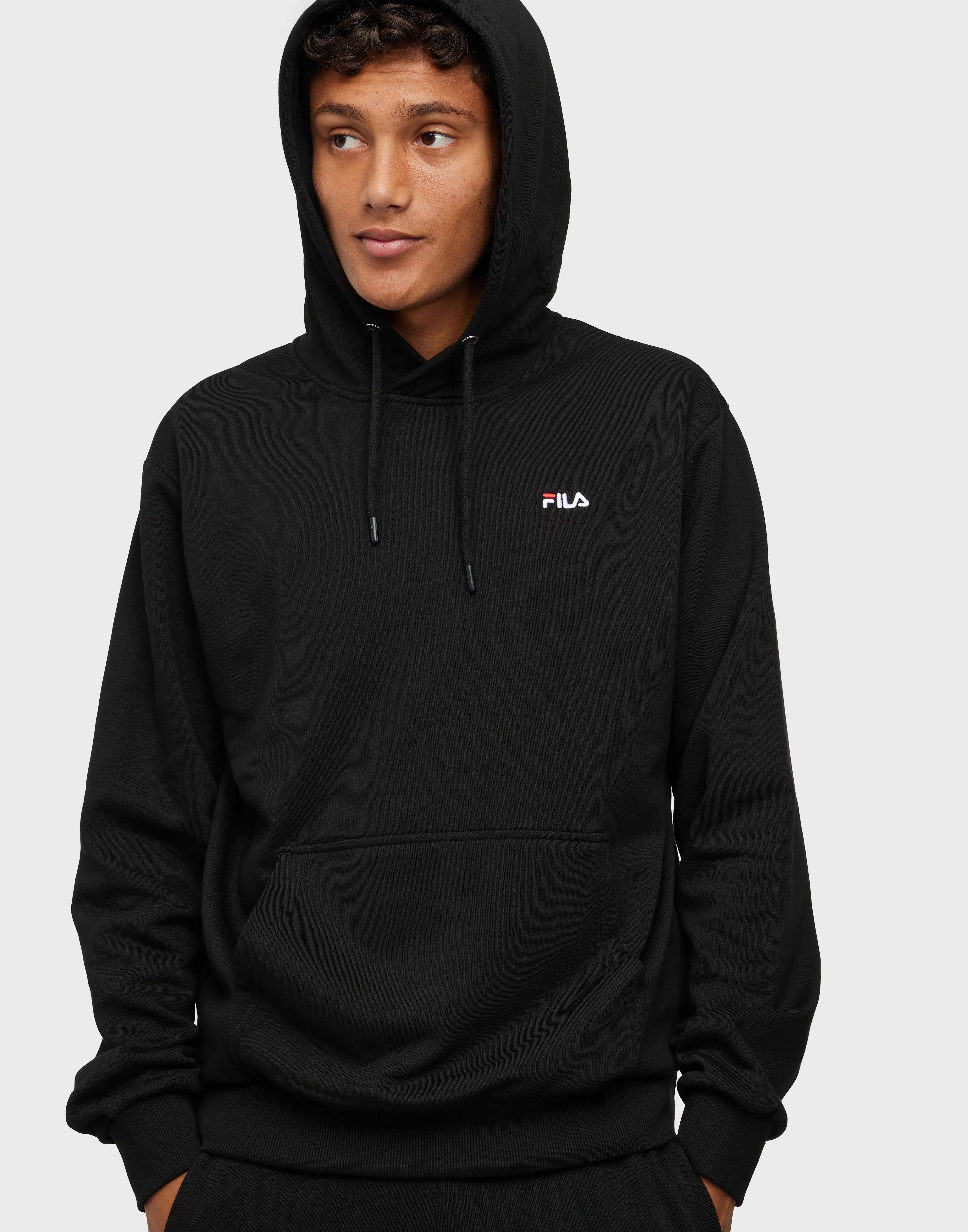 Fila hoodie mens sale black