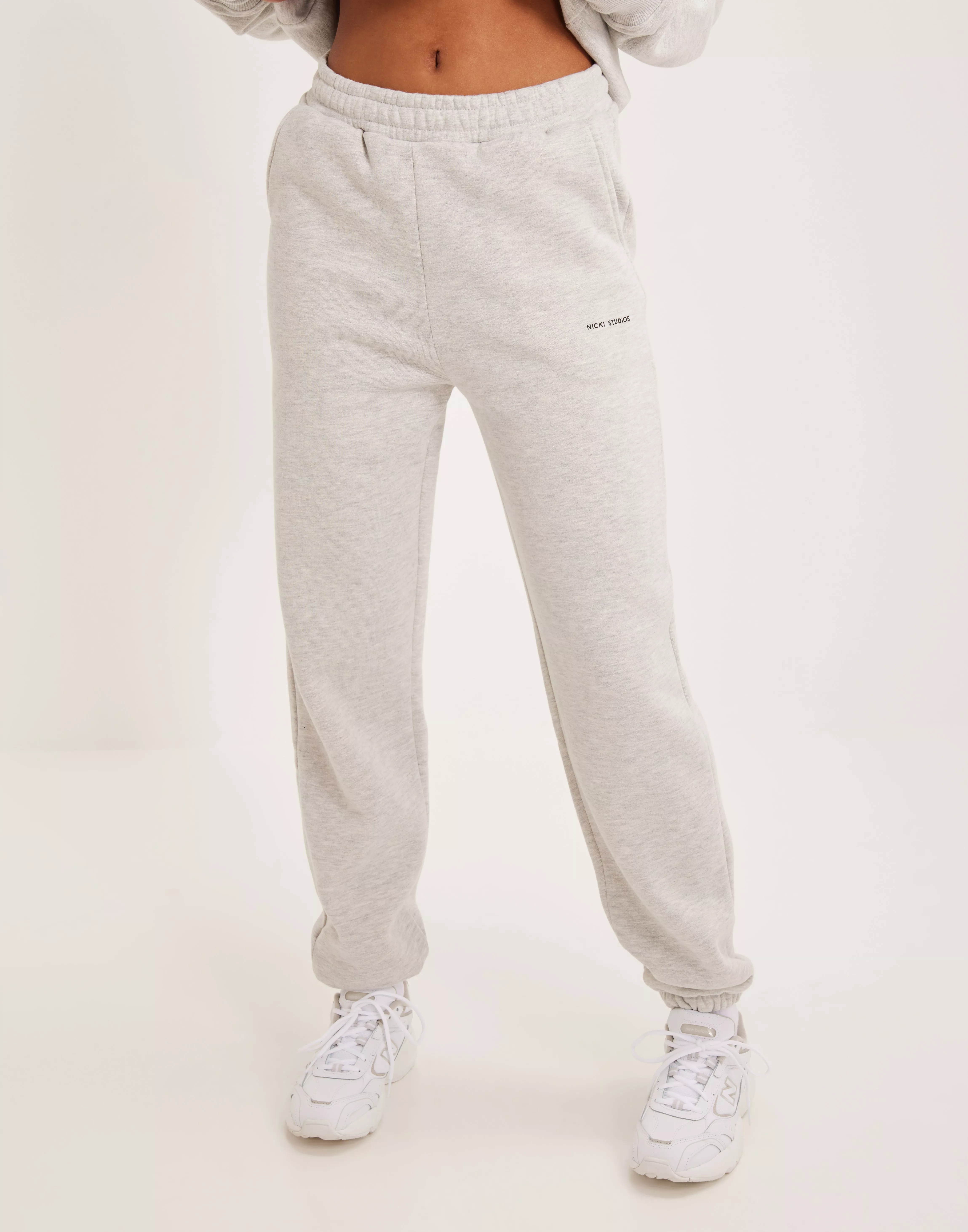 Buy Nicki Studios CLASSIC LOGO COLLAGE PANTS Light Grey Melange