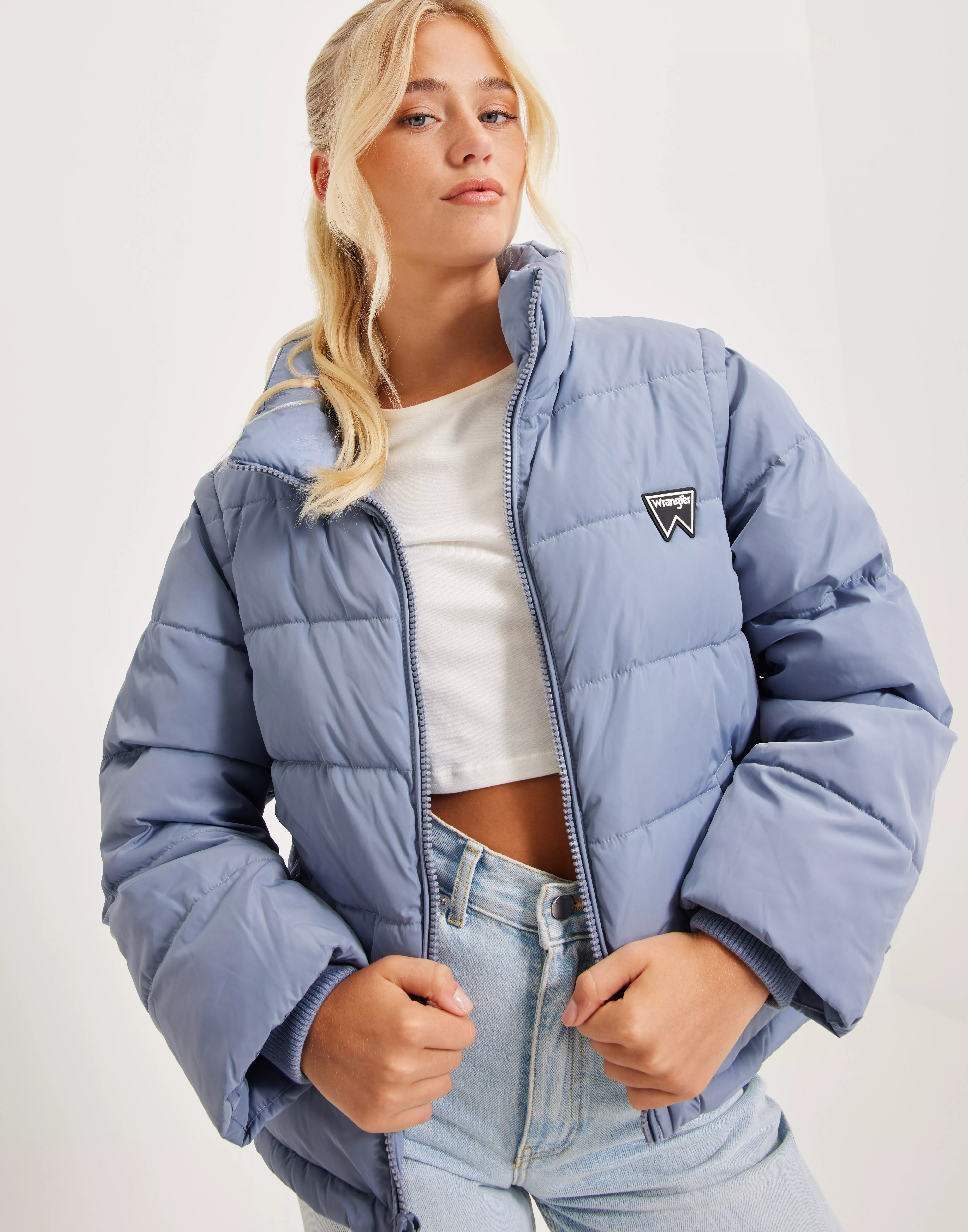 Wrangler puffer jacket store women's