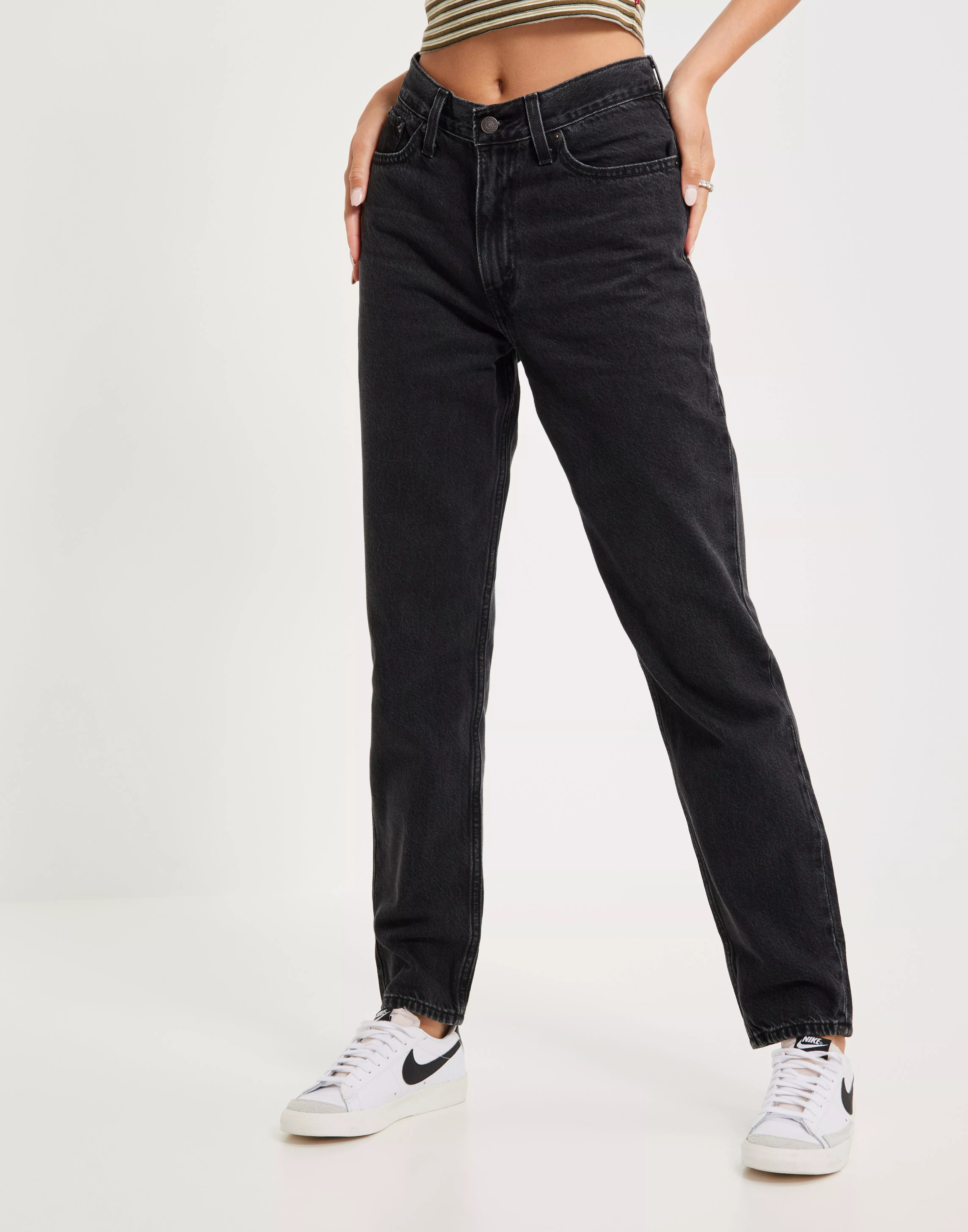 80S MOM JEAN Z2597 BLACK STONE